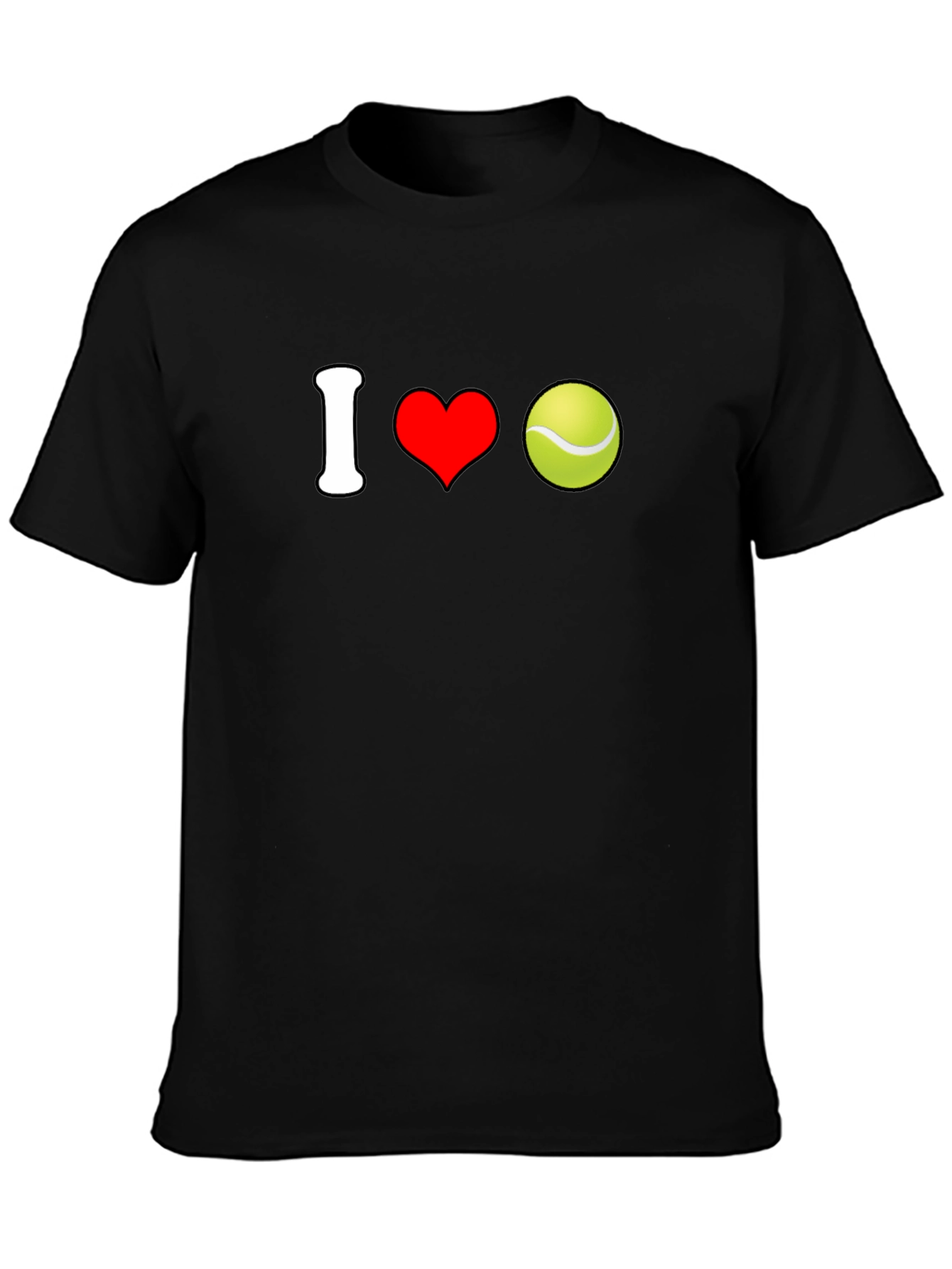 I Love Tennis Graphic Tee - Soft Cotton Blend