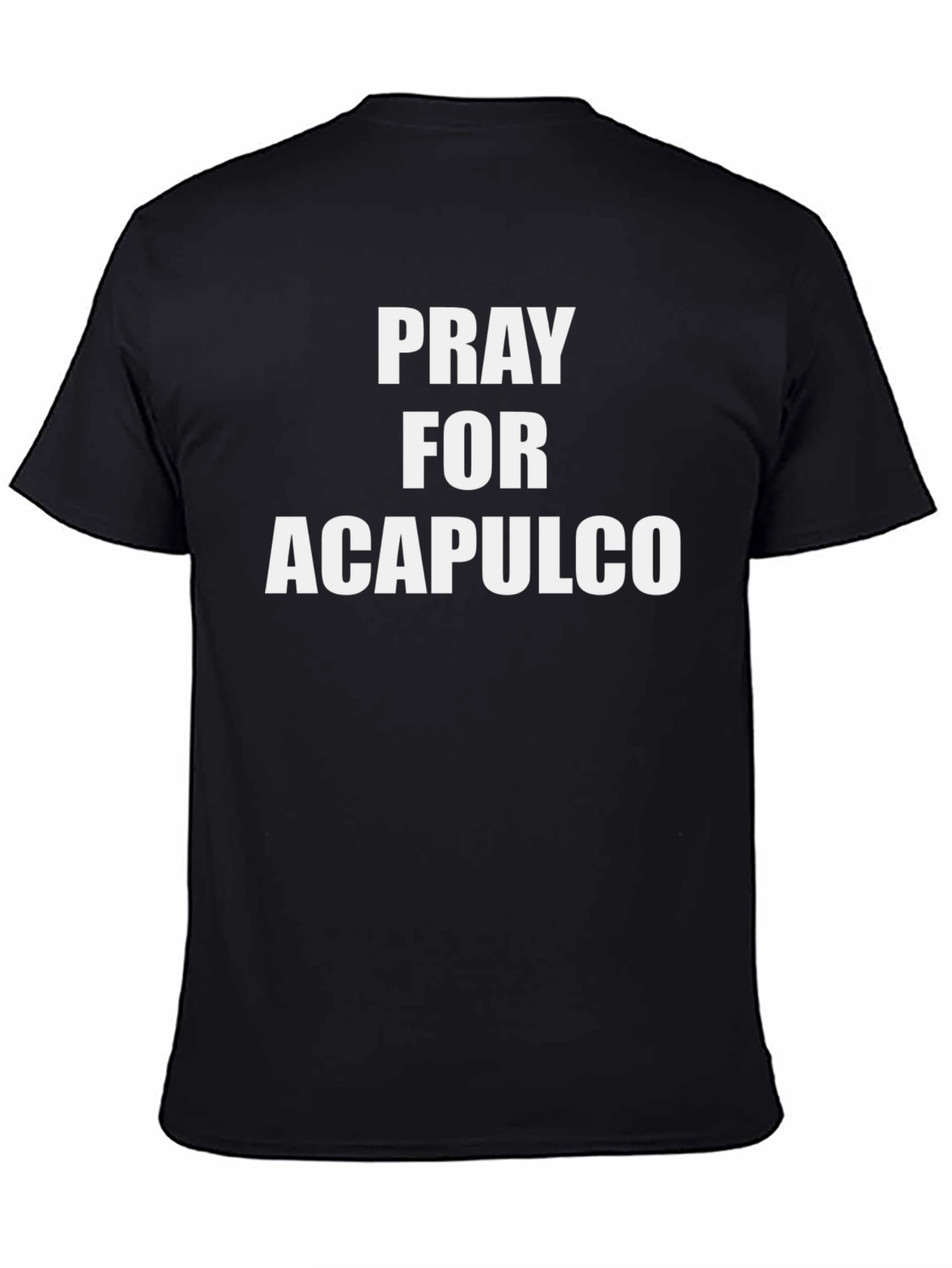 Pray for Acapulco T-Shirt Black