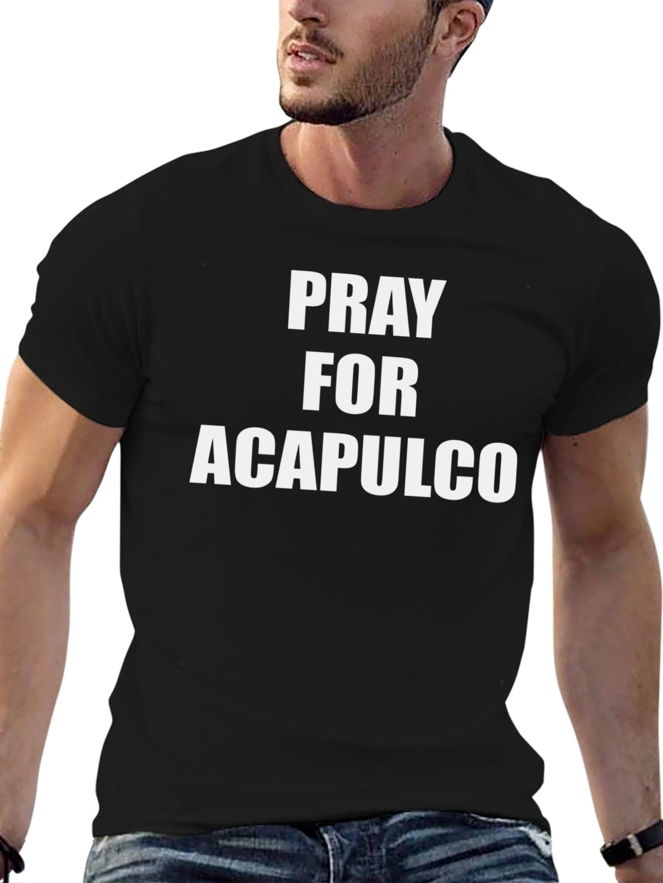 Pray for Acapulco T-Shirt Black