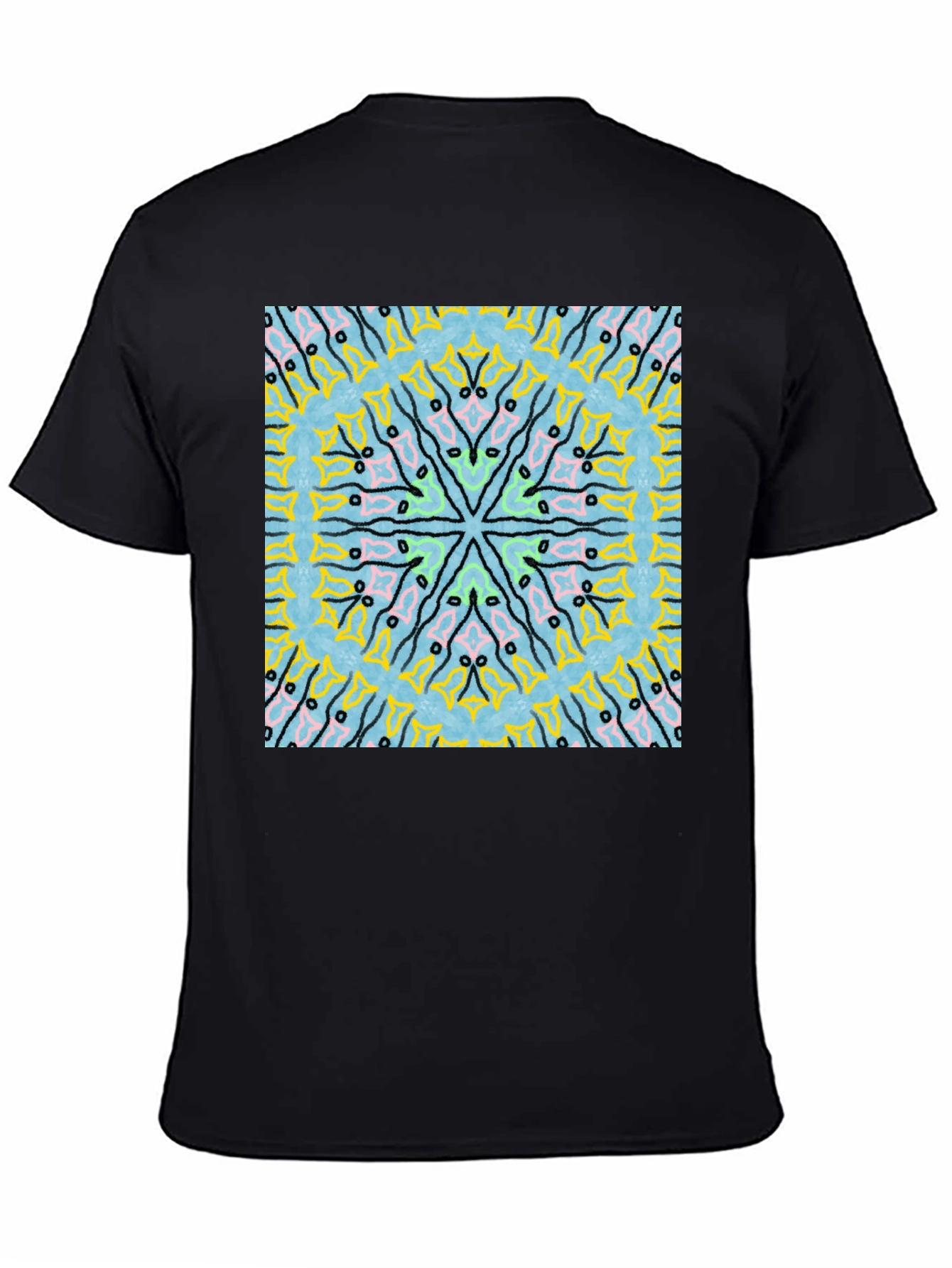 Kaleidoscope Graphic Black T-Shirt