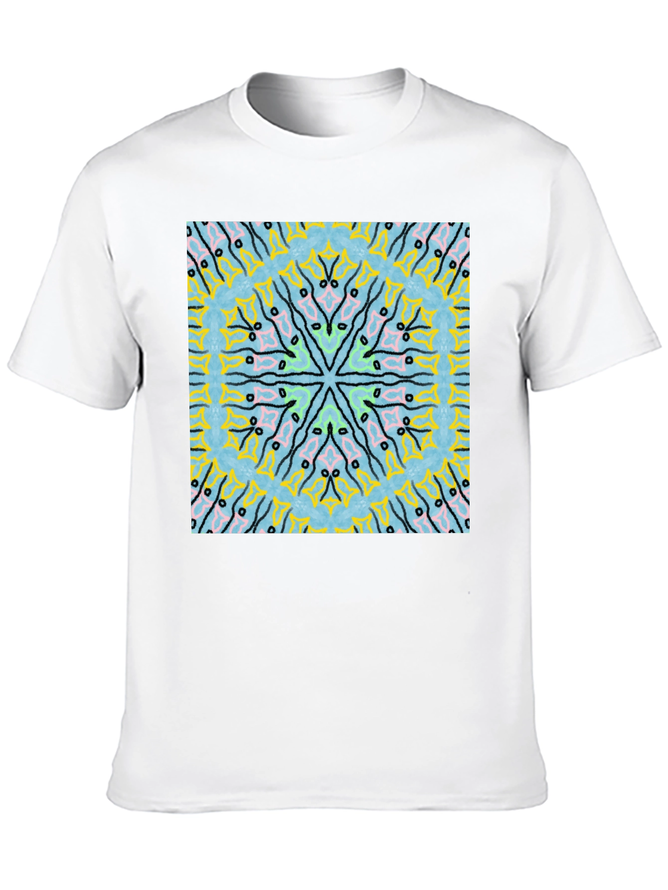 Kaleidoscope Graphic Black T-Shirt