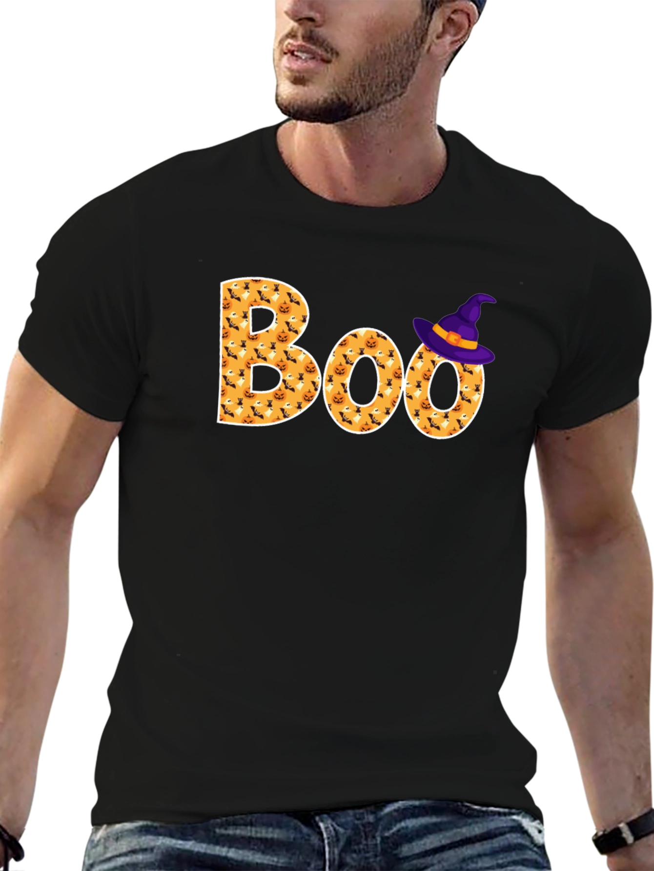 Boo Halloween Graphic Tee - Spooky Season Shirt