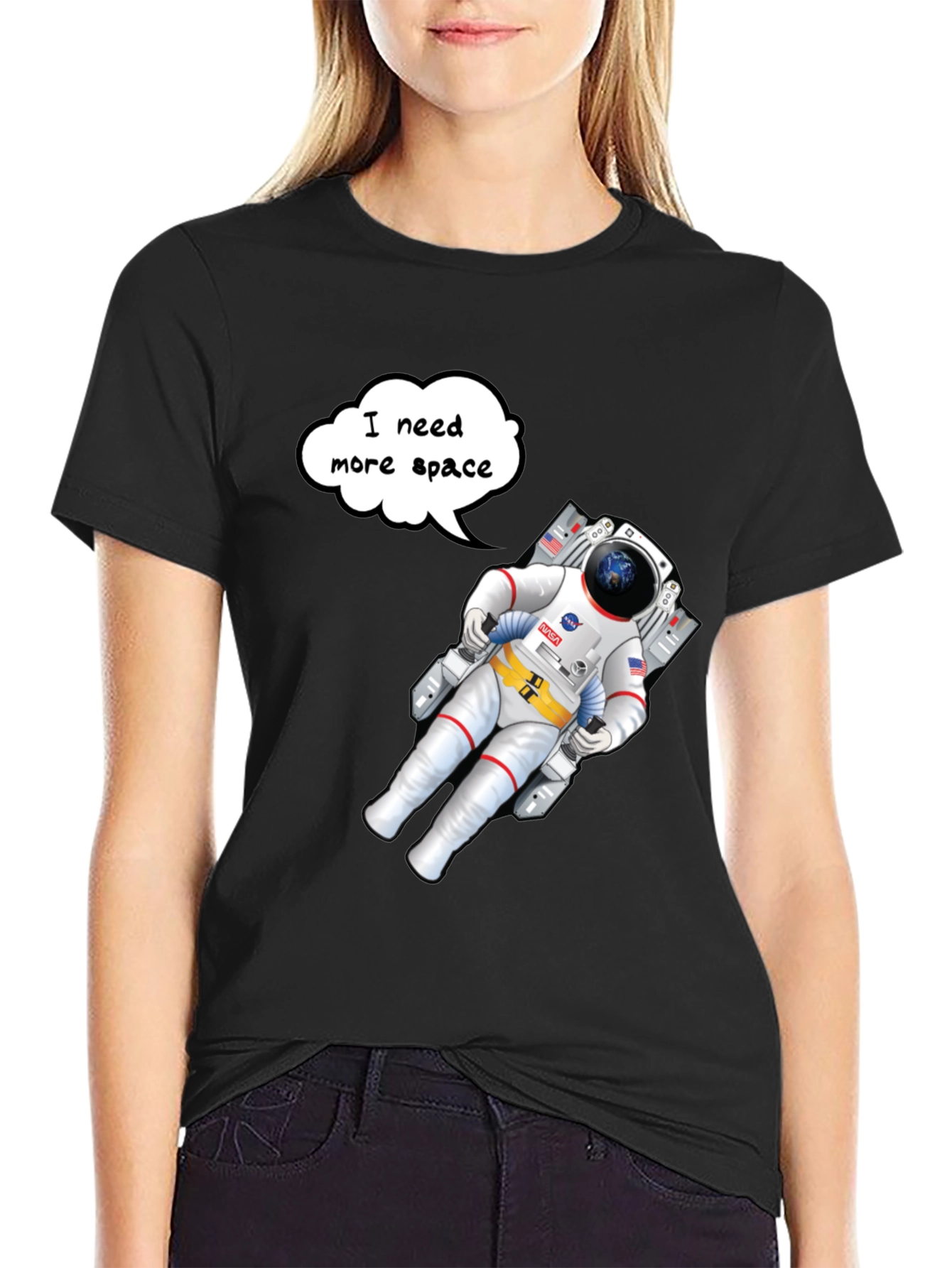 Cosmic Comfort Tee: Astronaut Graphic T-Shirt