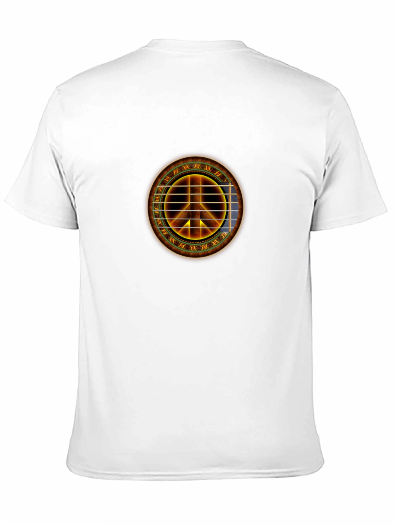 Peace Sign Guitar Soundhole T-Shirt