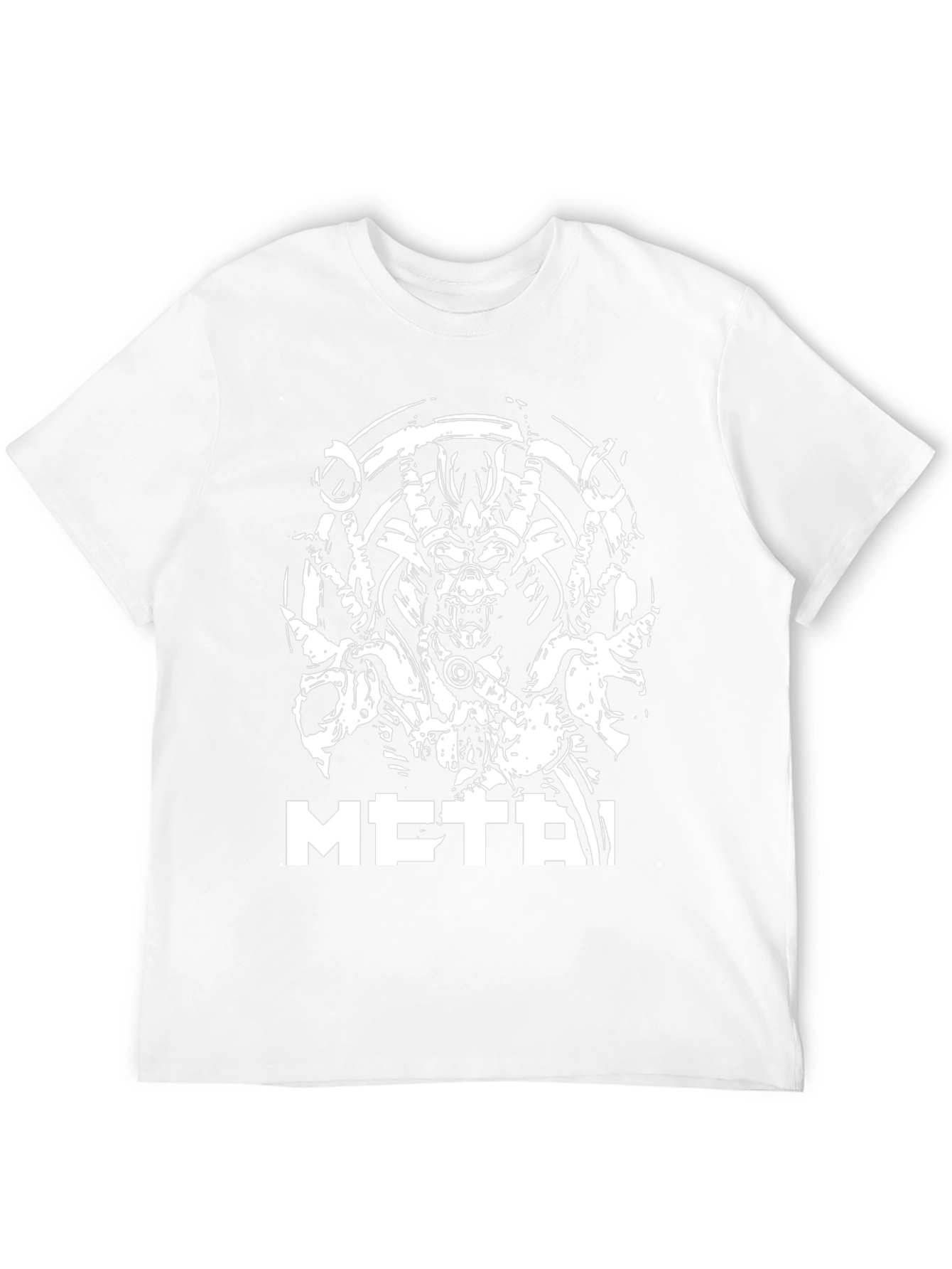 Metal Graphic Tee - Black Cotton T-Shirt