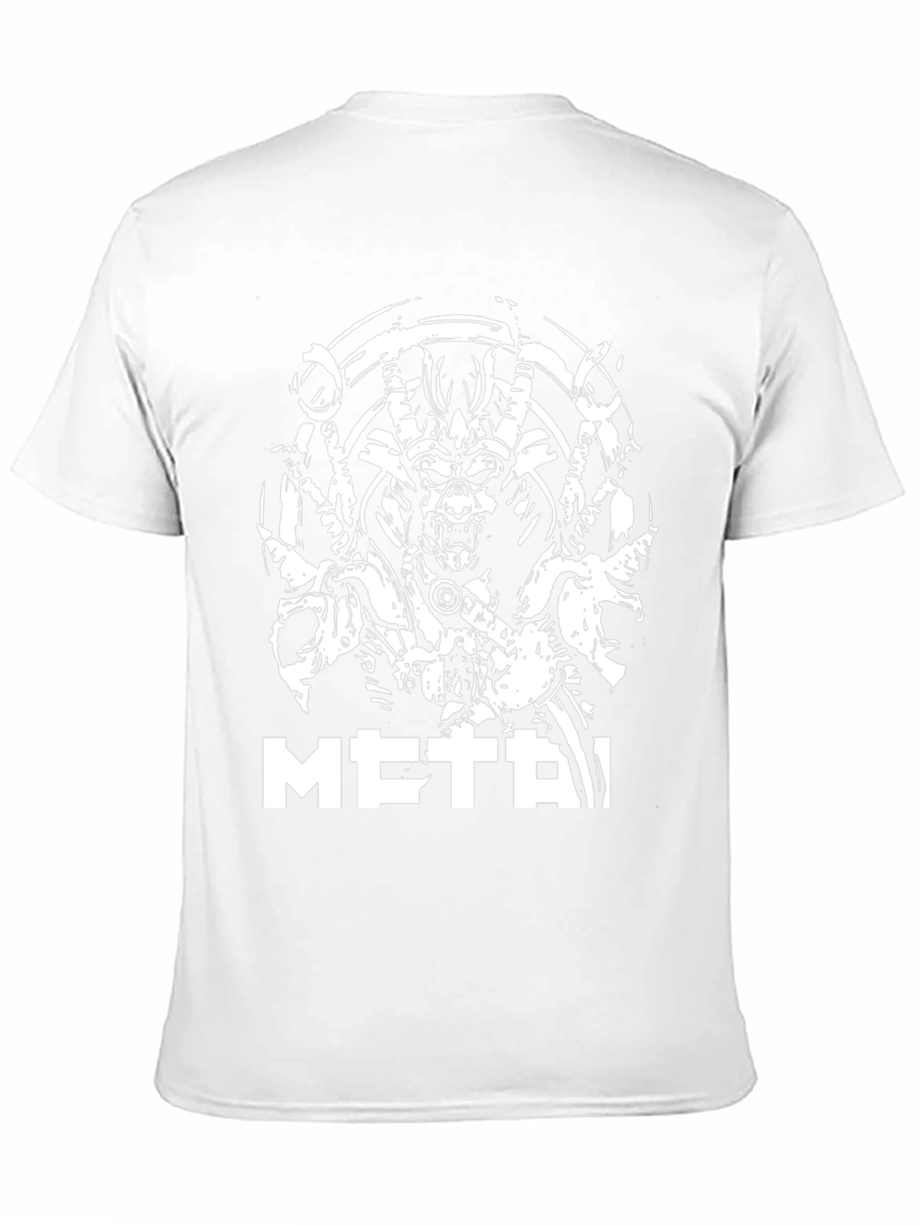 Metal Graphic Tee - Black Cotton T-Shirt
