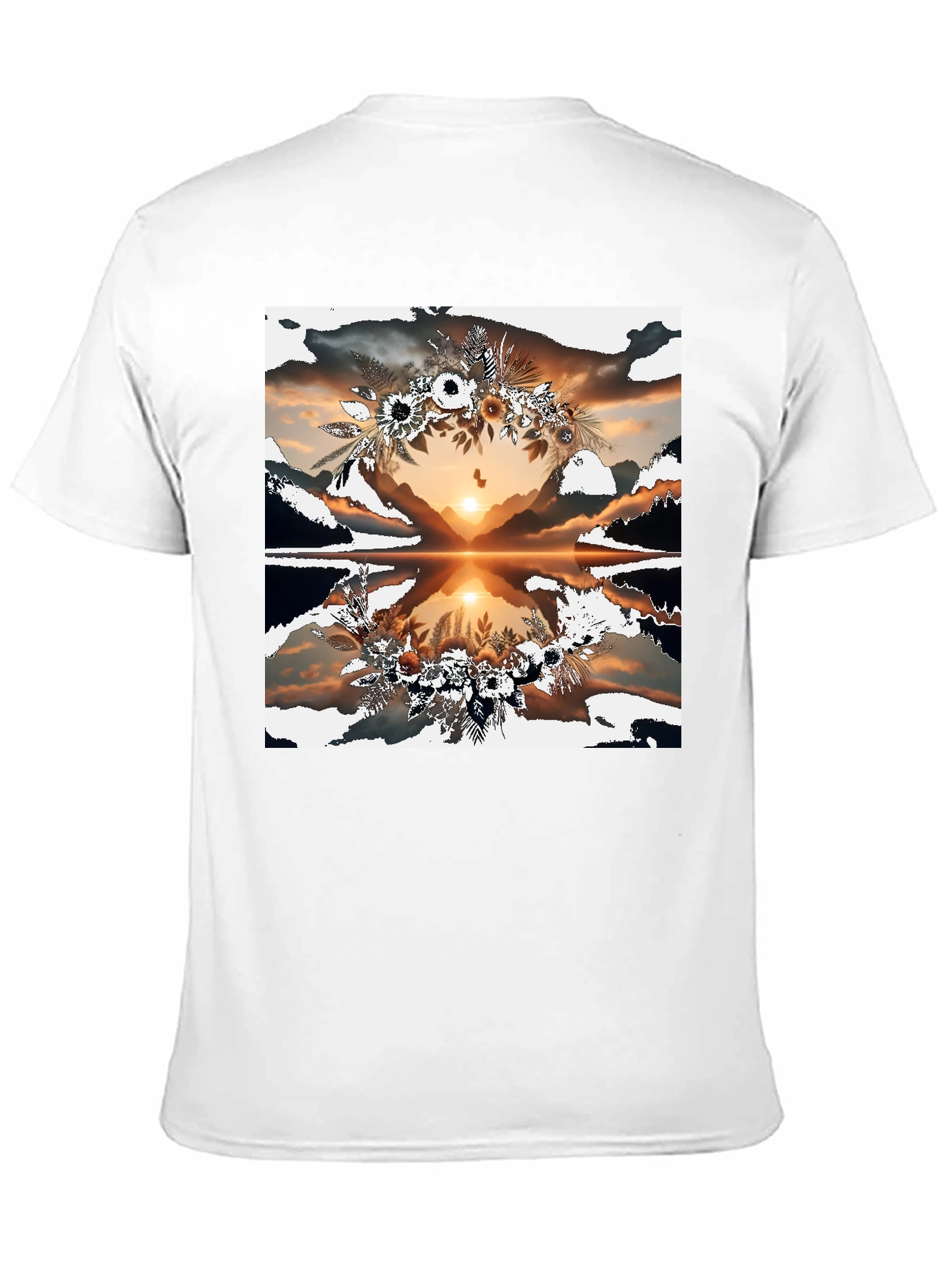 Sunset Reflection Floral Graphic Tee