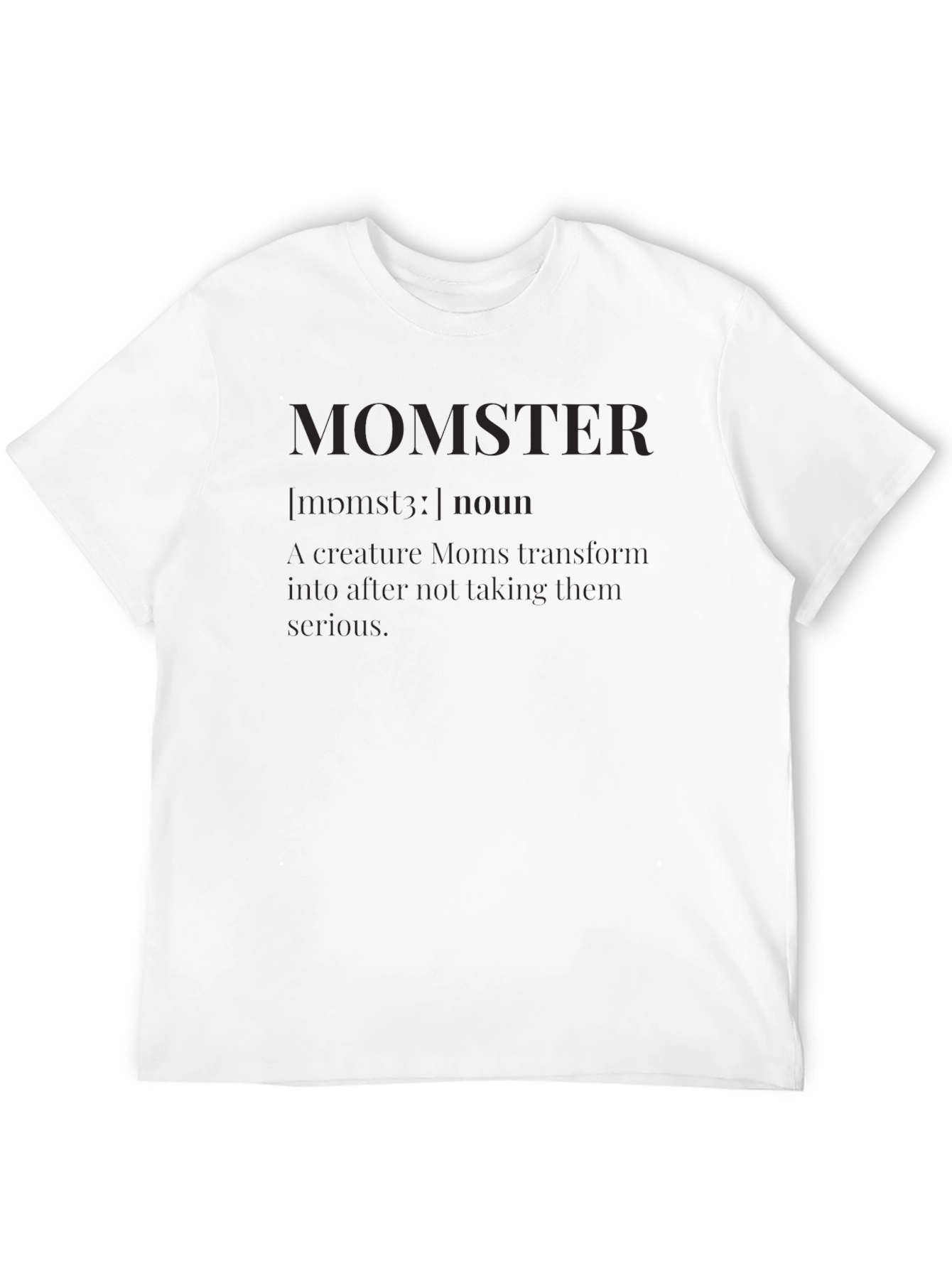 Momster Definition Black T-Shirt Funny Mom Gift