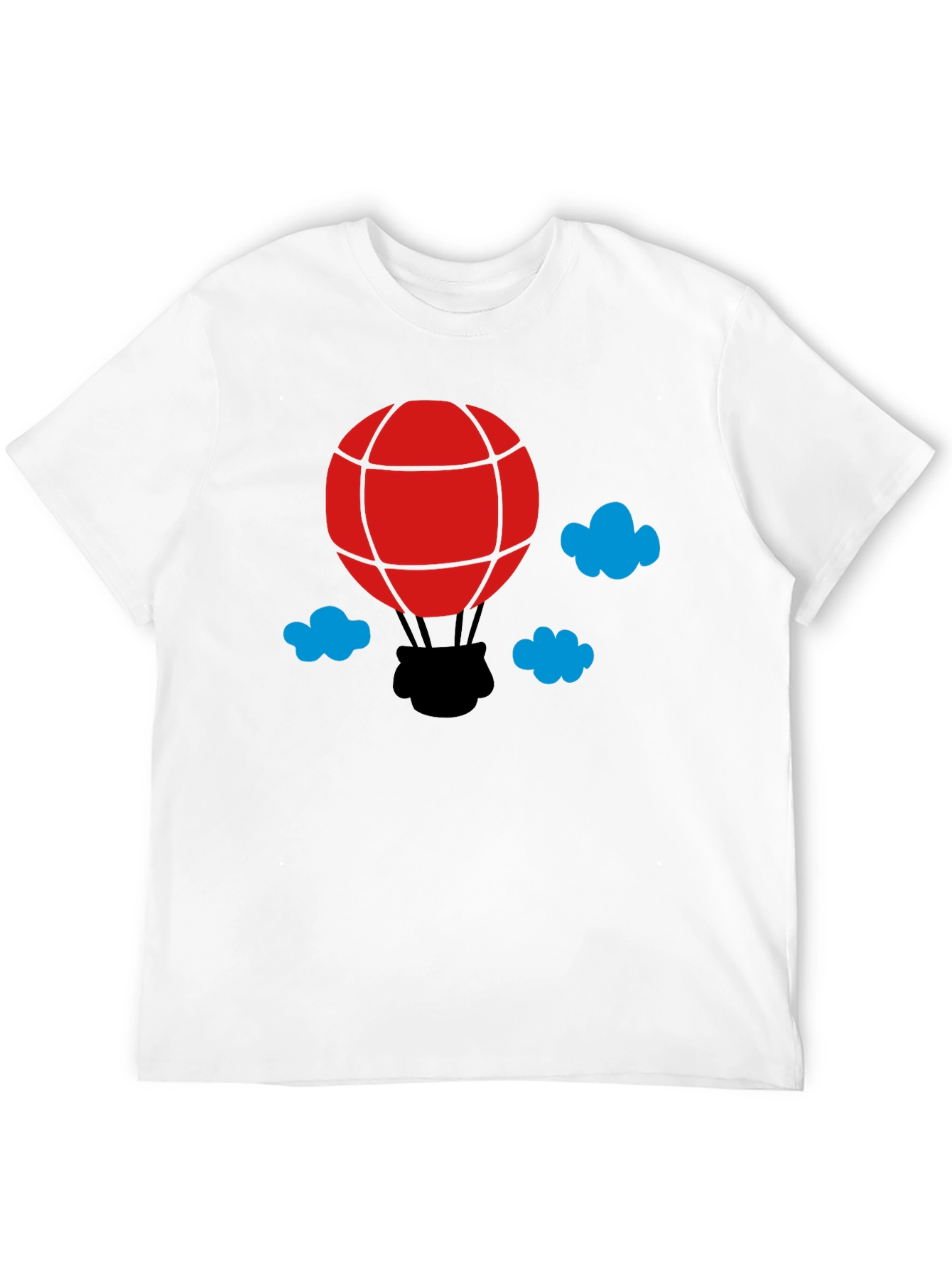 Balloon Graphic T-Shirt - Black Cotton Tee