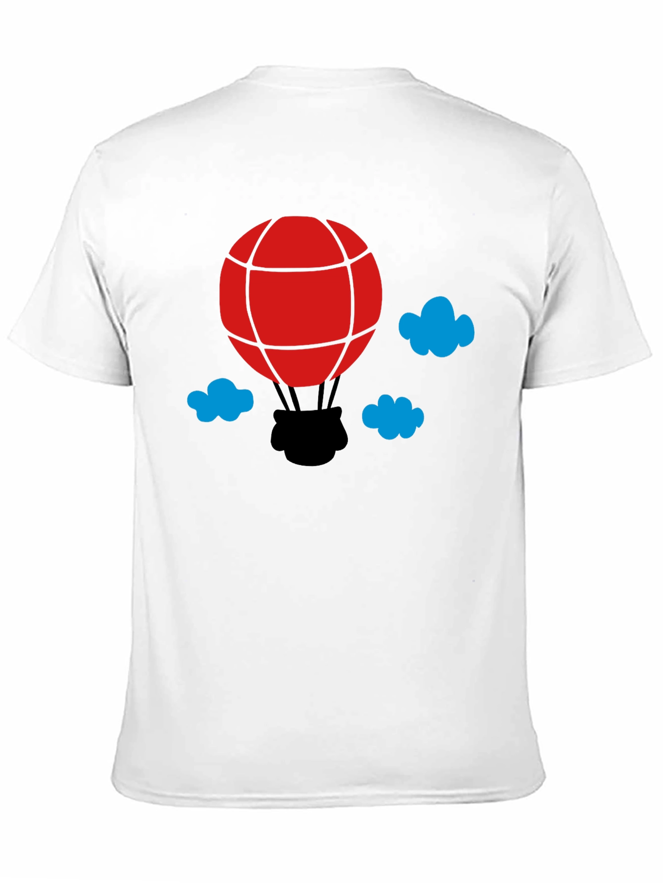 Balloon Graphic T-Shirt - Black Cotton Tee