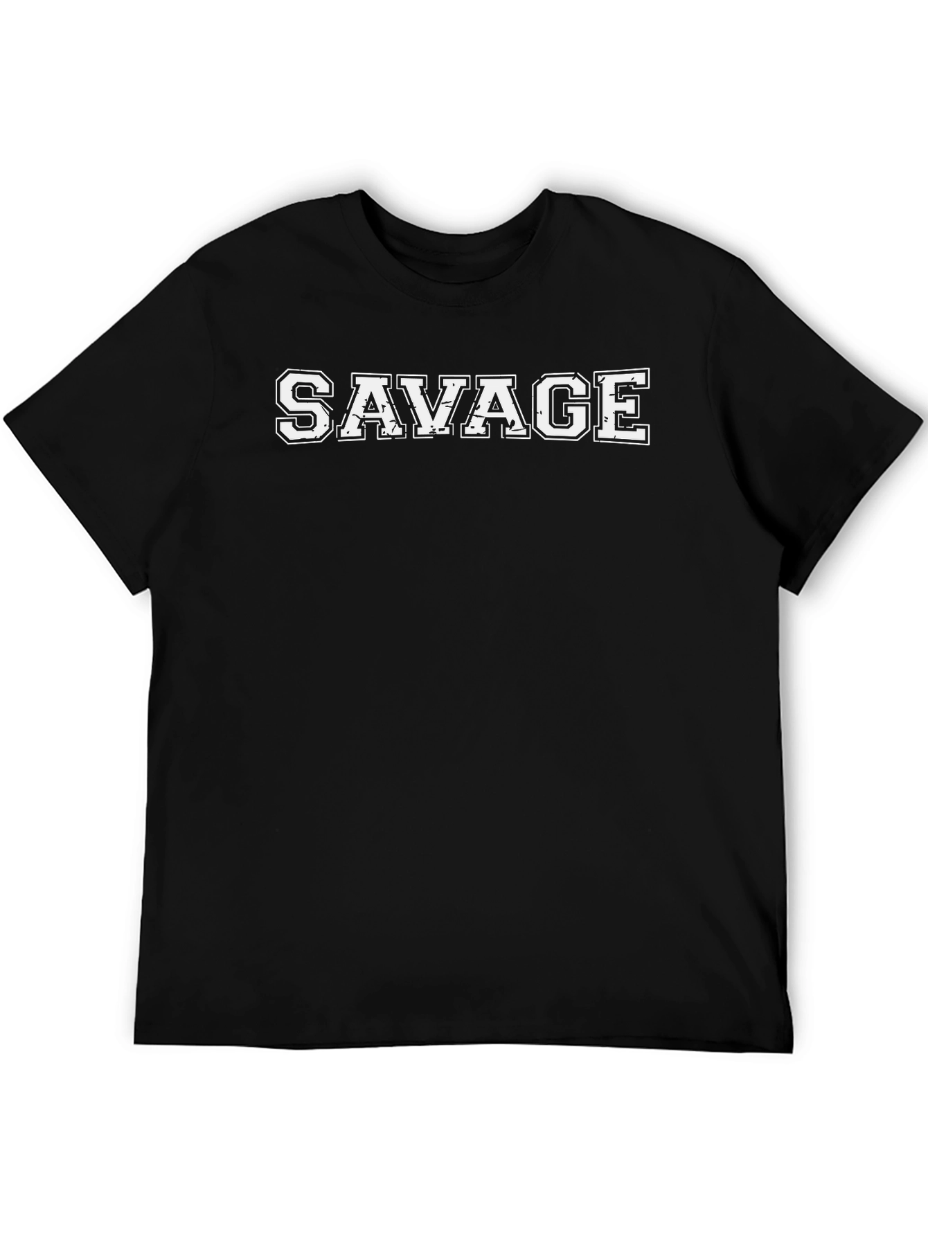 Savage Graphic Print Crew Neck T-Shirt