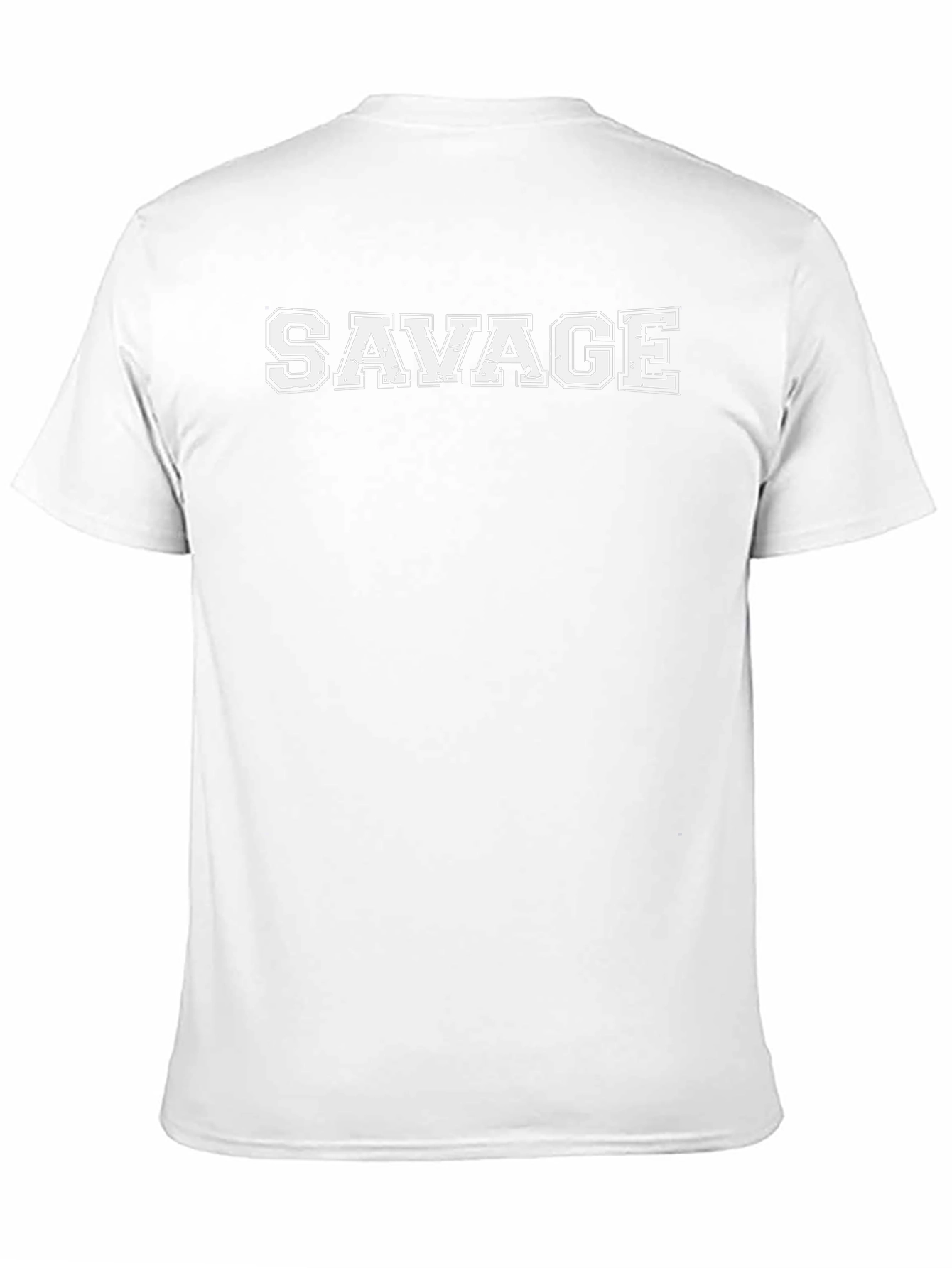 Savage Graphic Print Crew Neck T-Shirt
