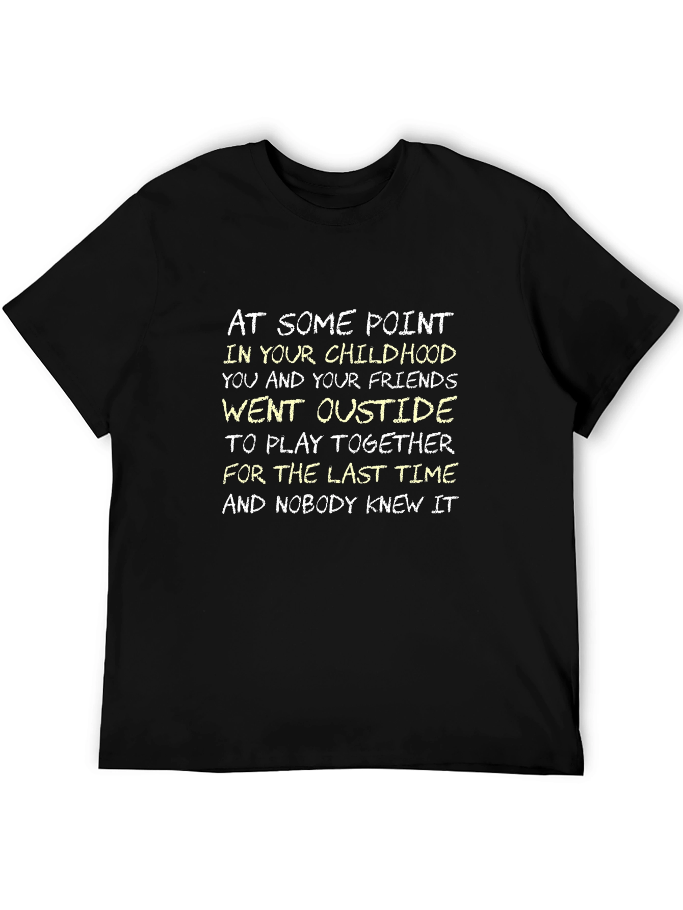 Childhood Memories Graphic Tee - Black