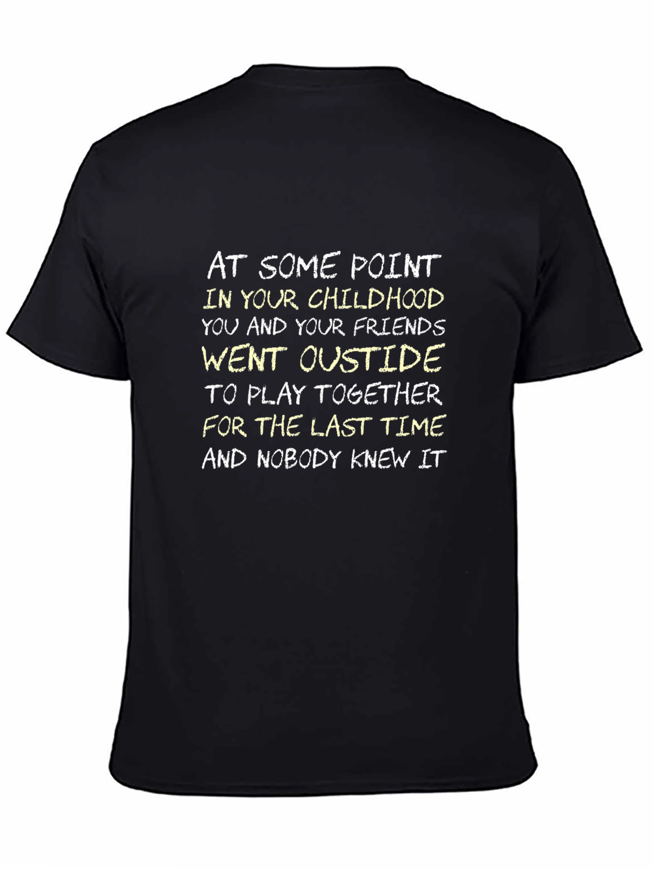 Childhood Memories Graphic Tee - Black