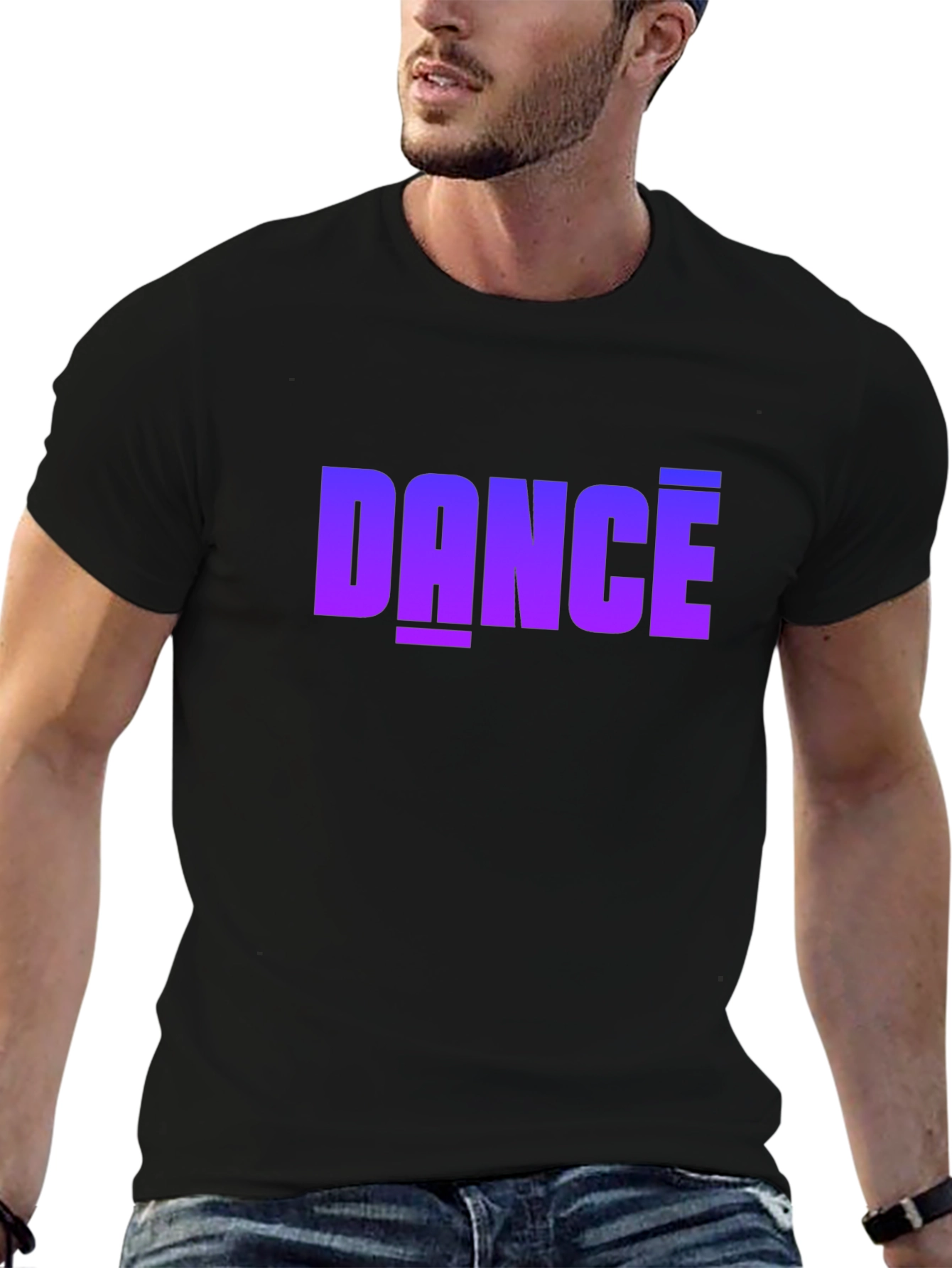 Dance Graphic Tee - Stylish Black T-Shirt