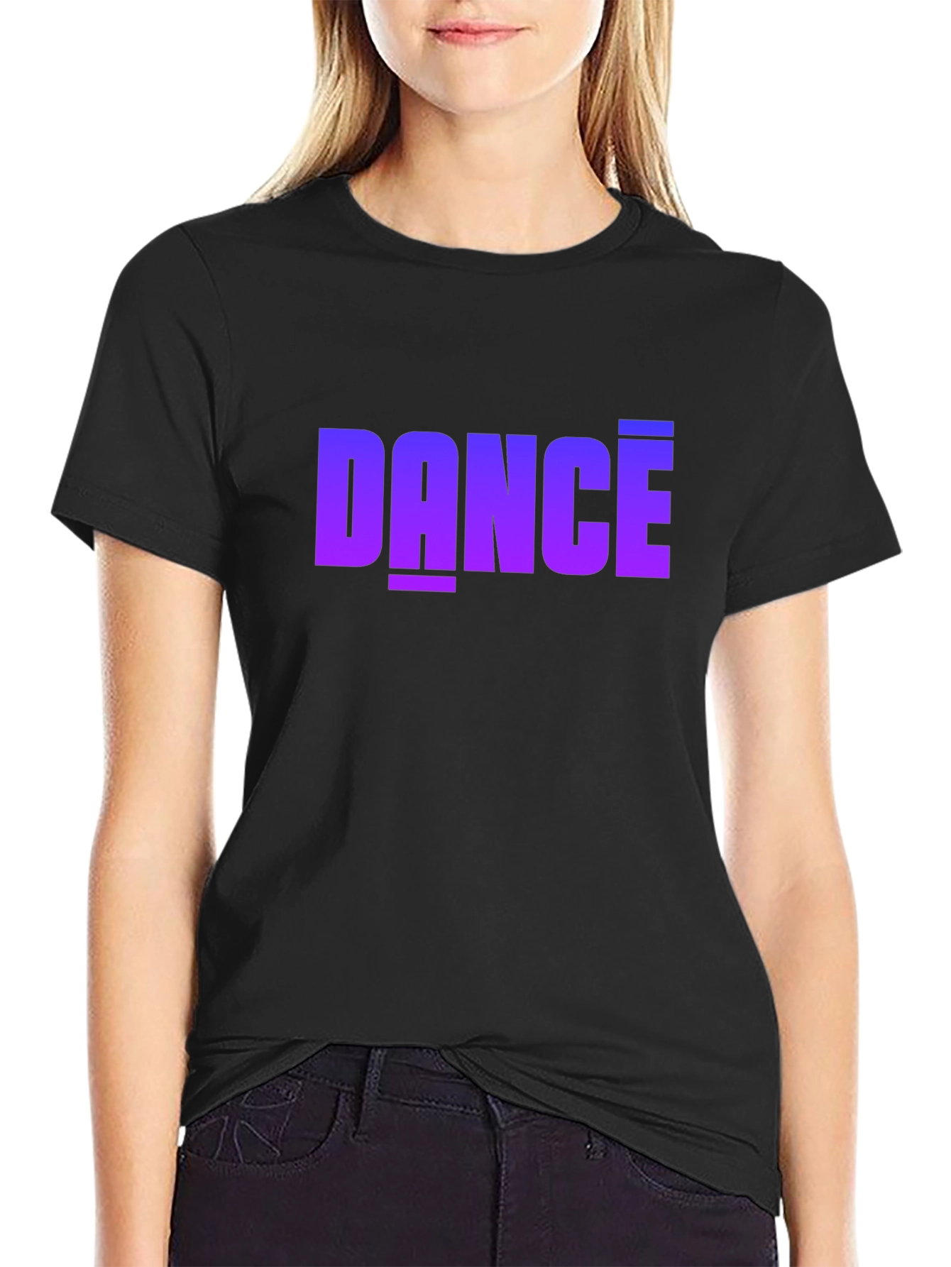 Dance Graphic Tee - Stylish Black T-Shirt