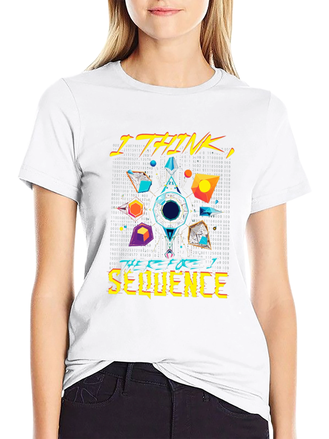 I Think Therefore I Sequence Graphic Tee