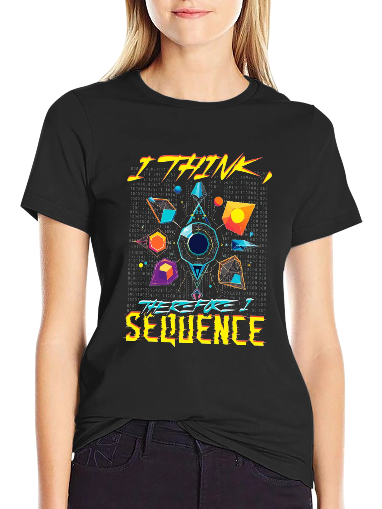 I Think Therefore I Sequence Graphic Tee