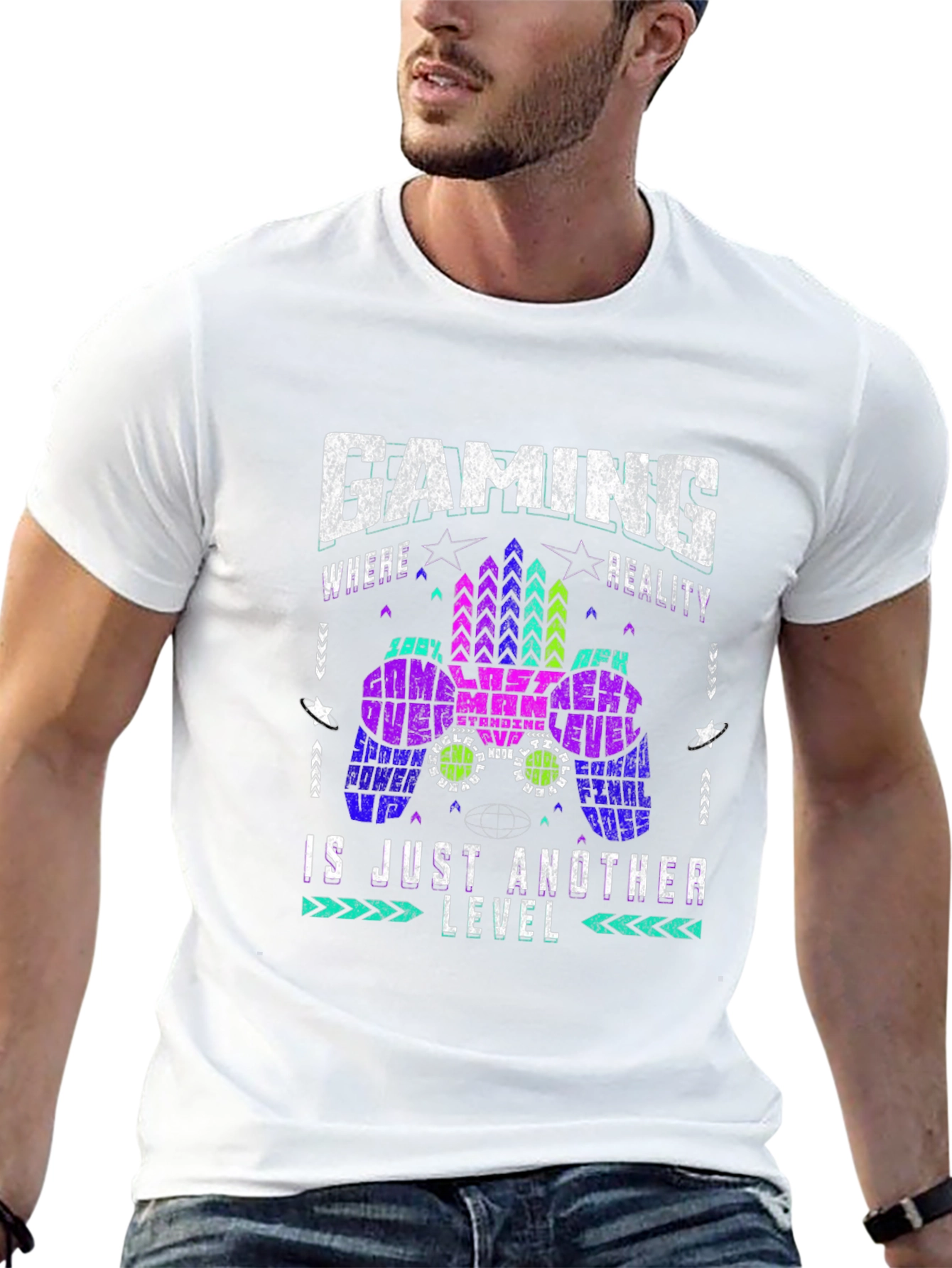 Gaming is Just Another Level Black T-Shirt