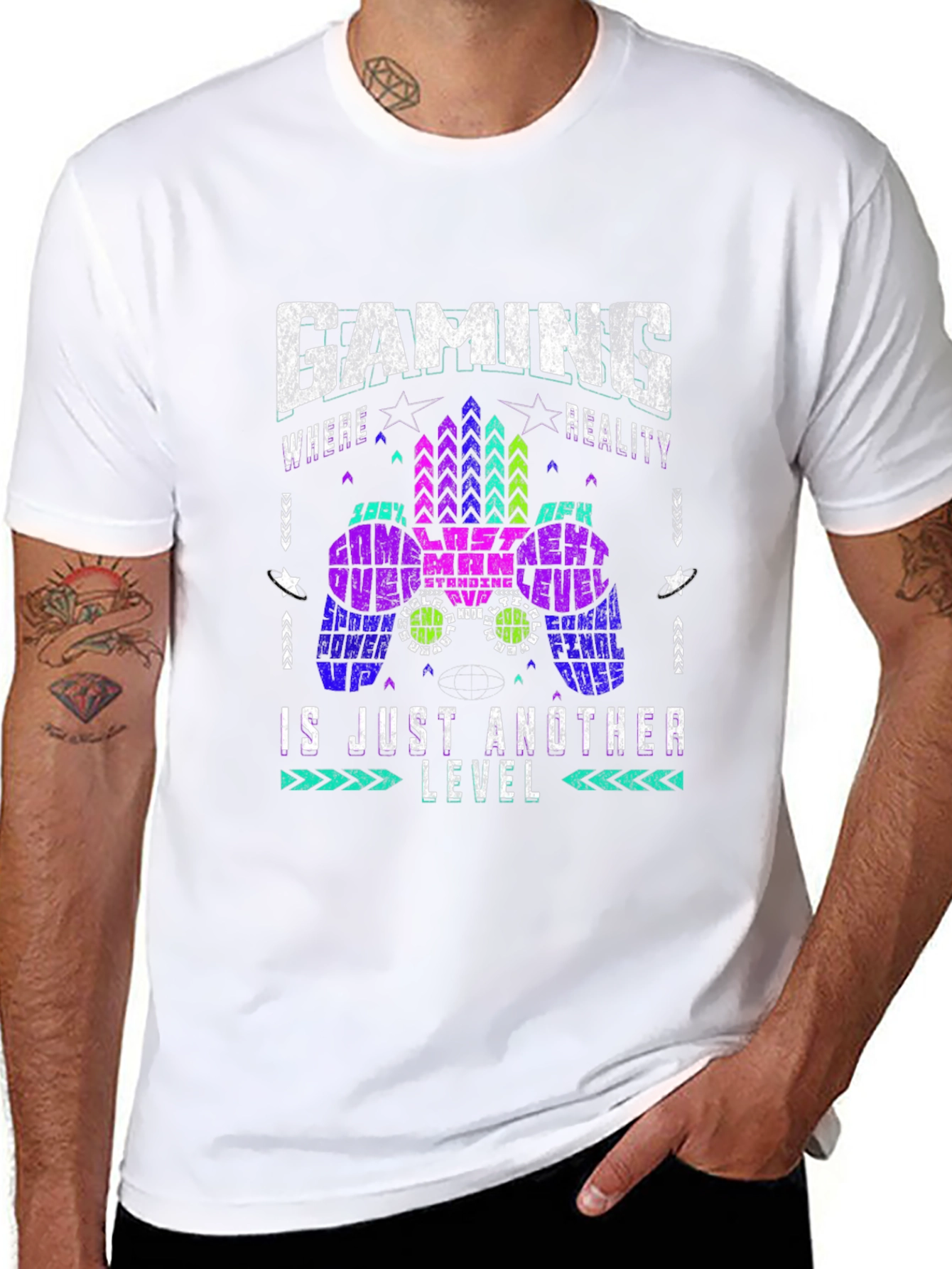 Gaming is Just Another Level Black T-Shirt
