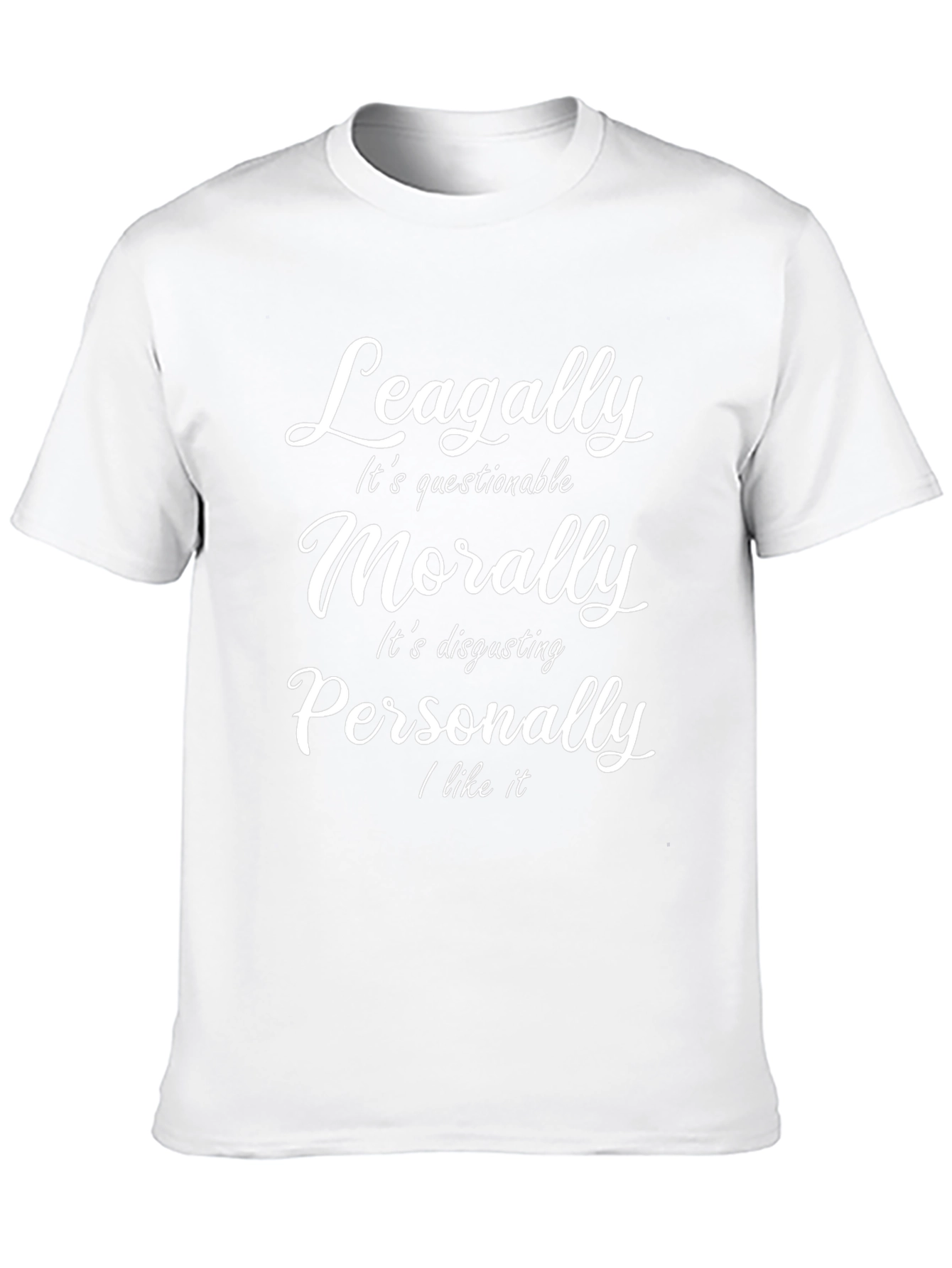 Questionable Morality Funny Graphic Tee