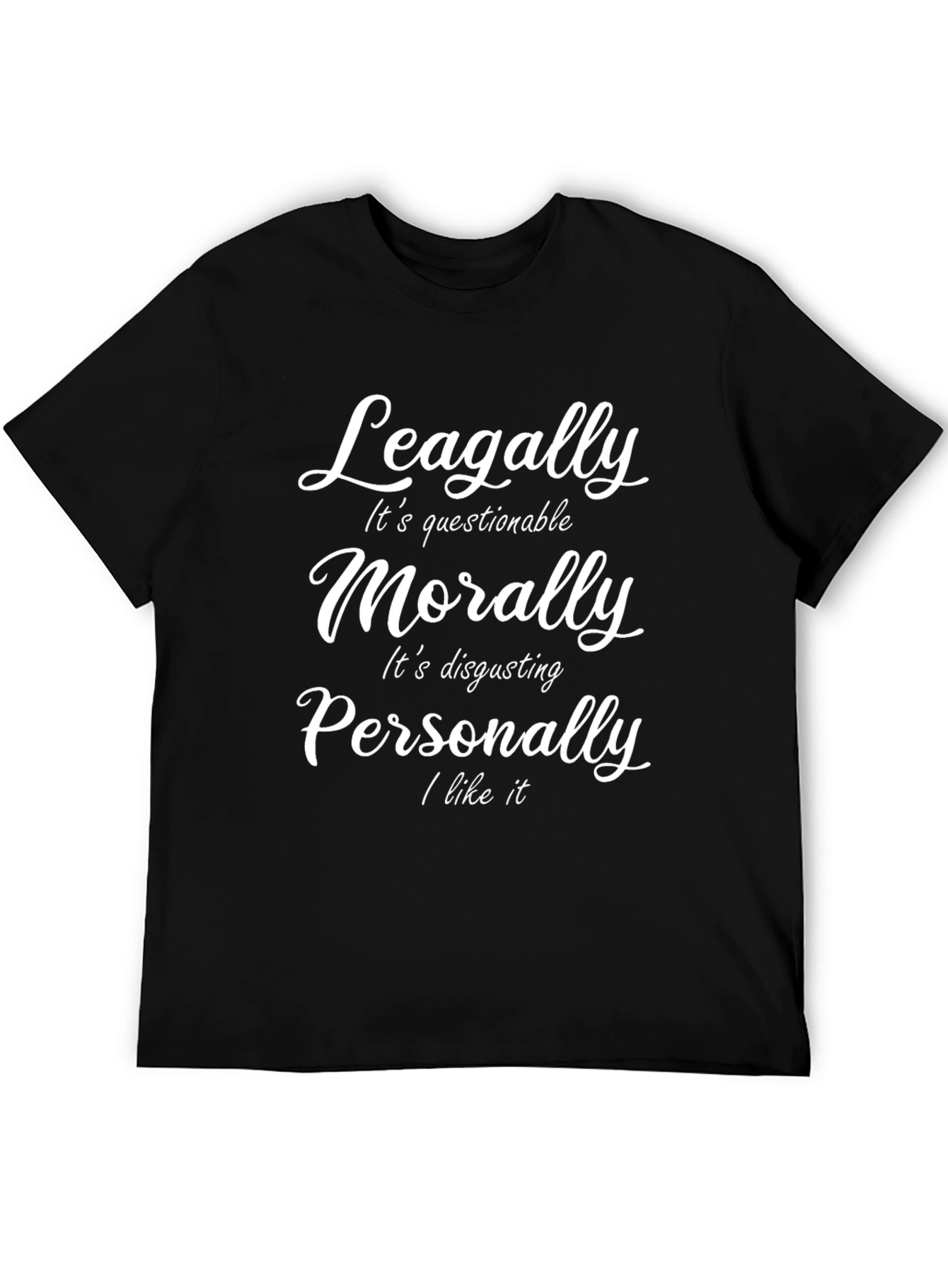 Questionable Morality Funny Graphic Tee