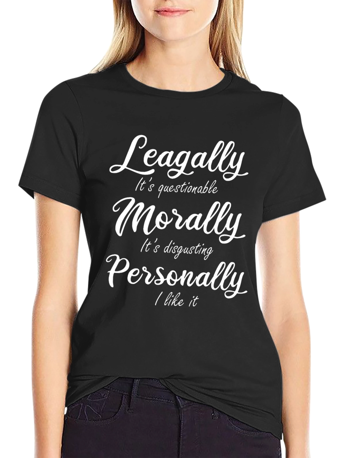 Questionable Morality Funny Graphic Tee