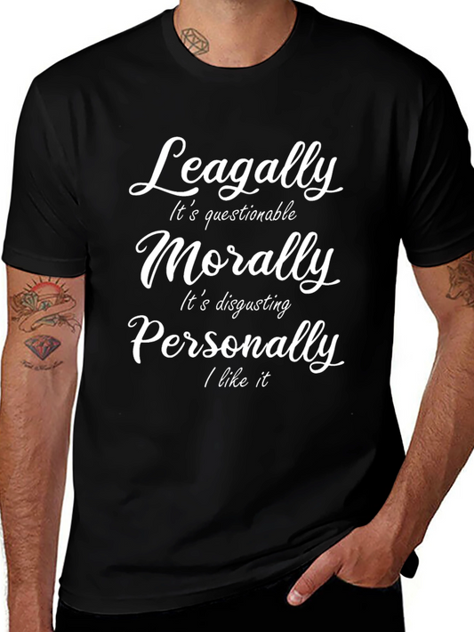 Questionable Morality Funny Graphic Tee
