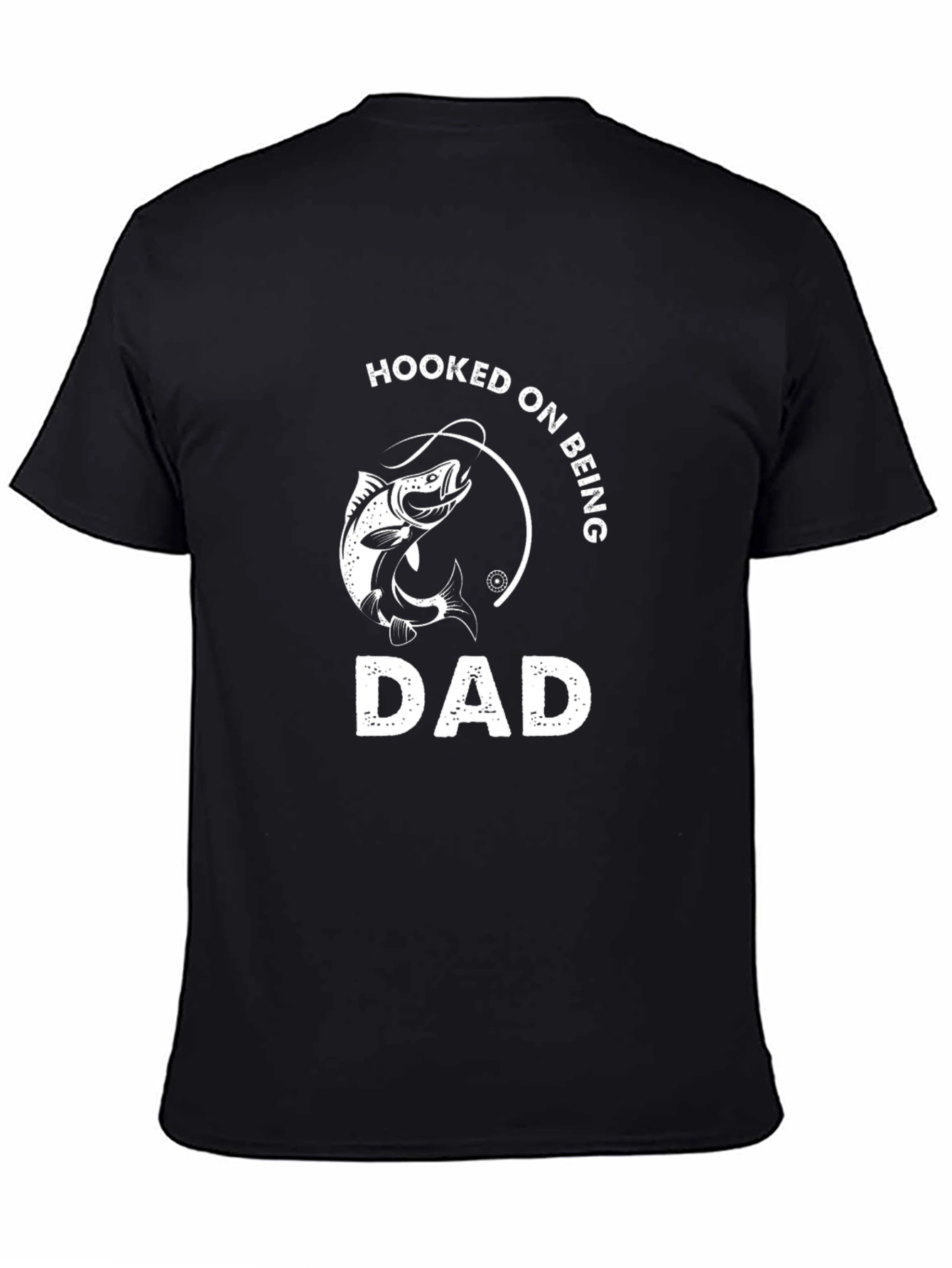 Hooked On Being Dad T-Shirt - Fishing Father Tee