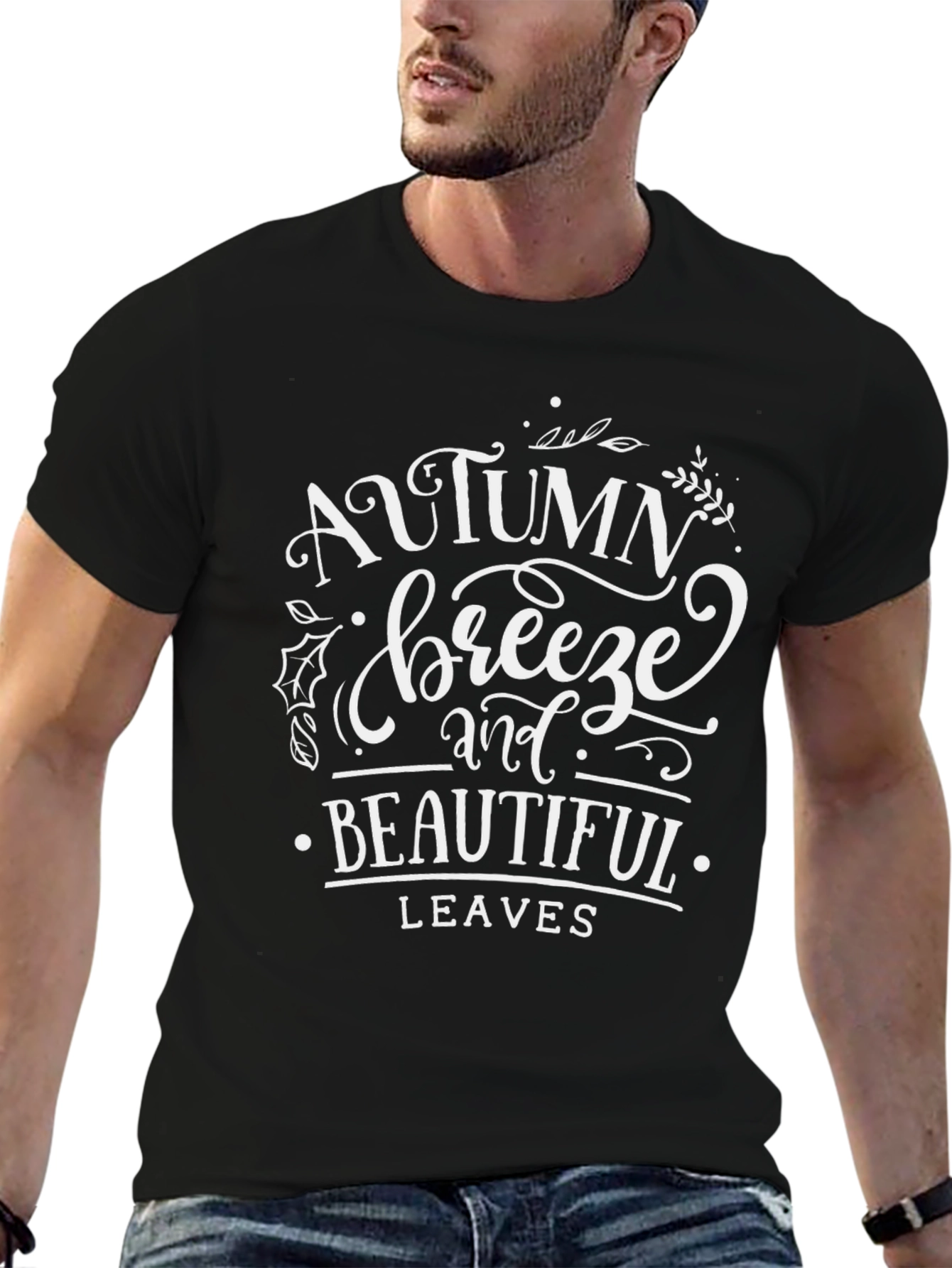 Autumn Breeze T-Shirt - Beautiful Fall Leaves Design