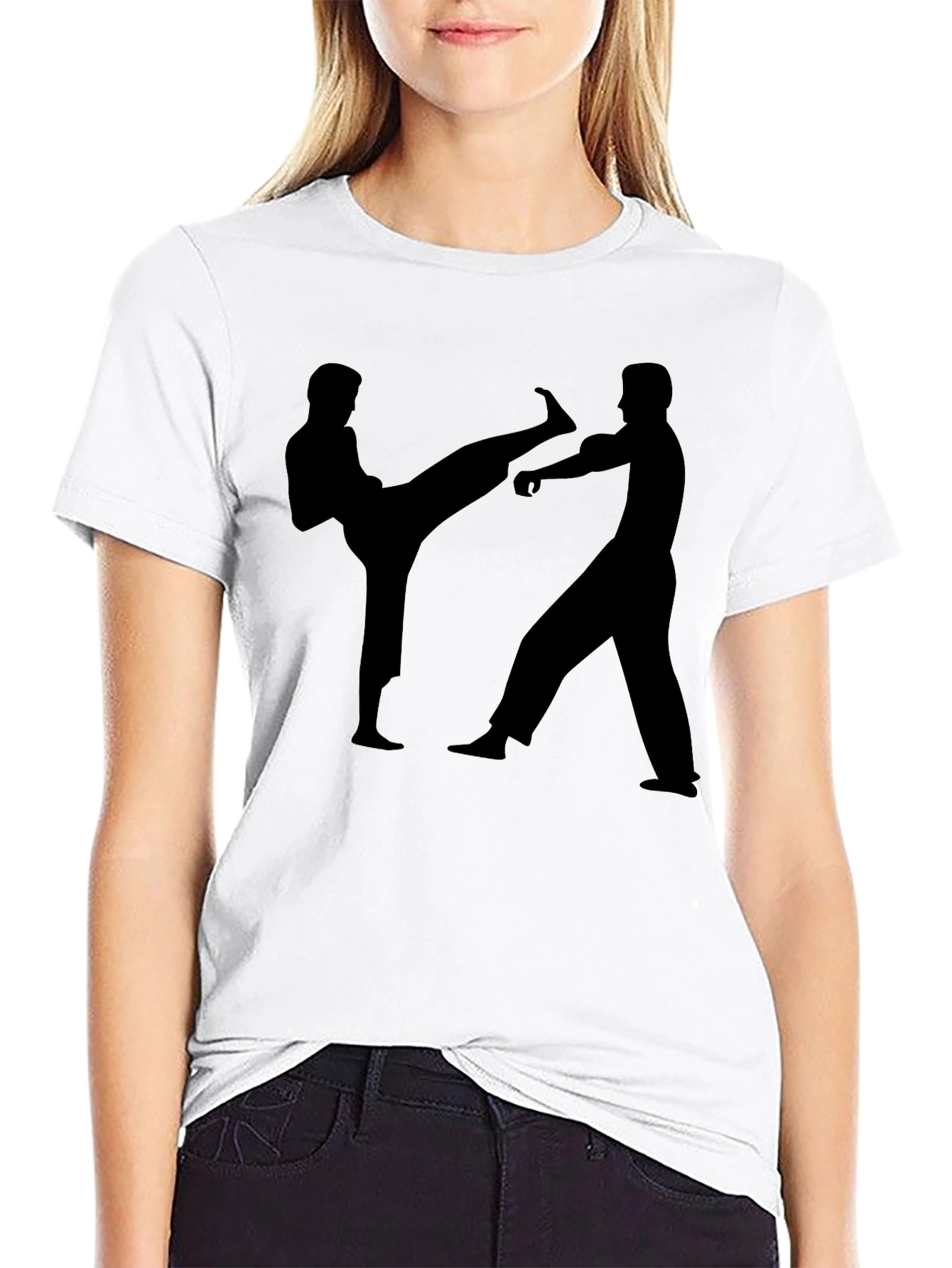 Martial Arts Graphic Black T-Shirt