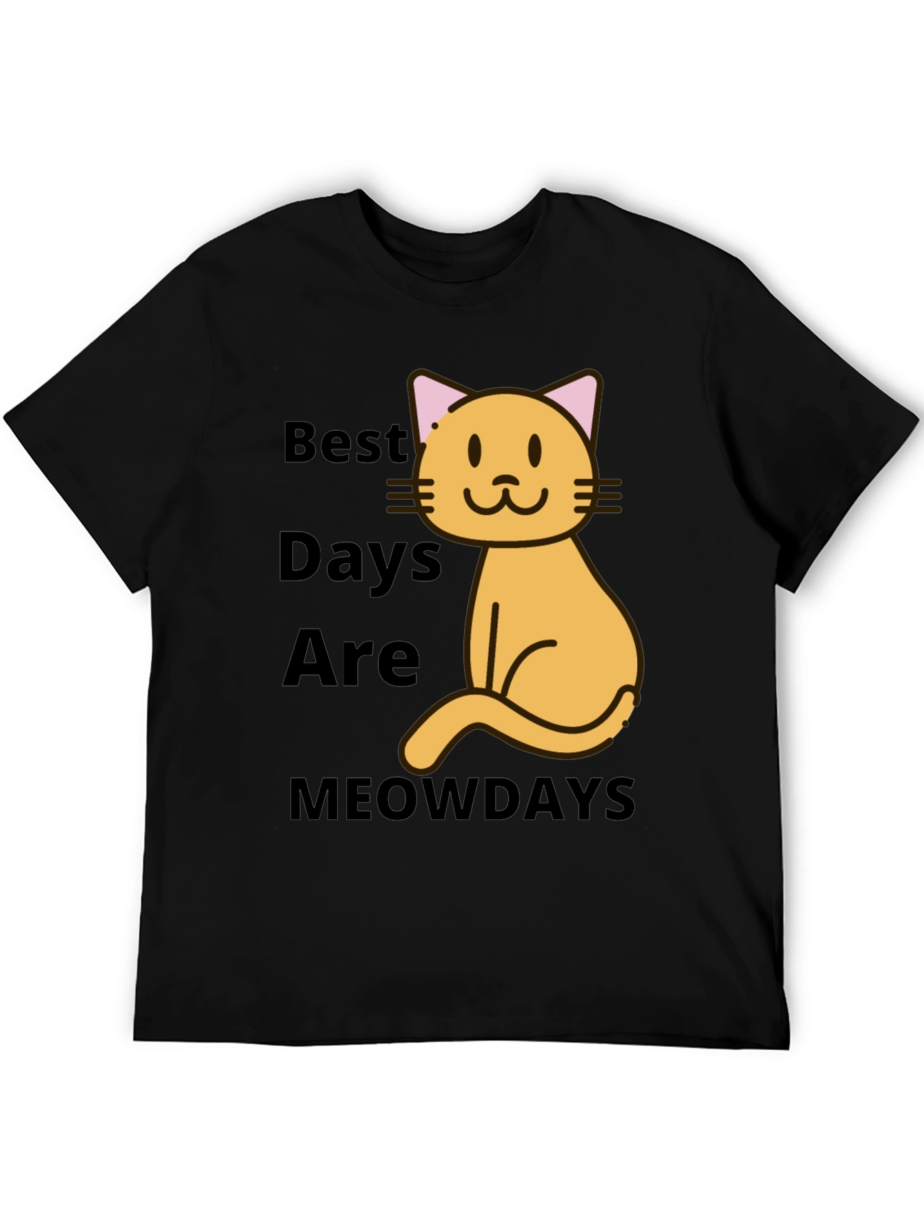 Best Meowdays Graphic T-Shirt - Cat Lover Tee
