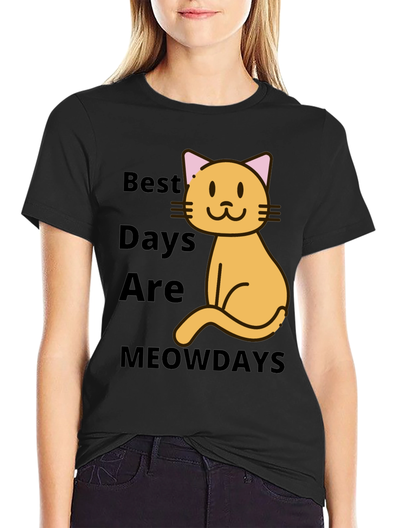 Best Meowdays Graphic T-Shirt - Cat Lover Tee