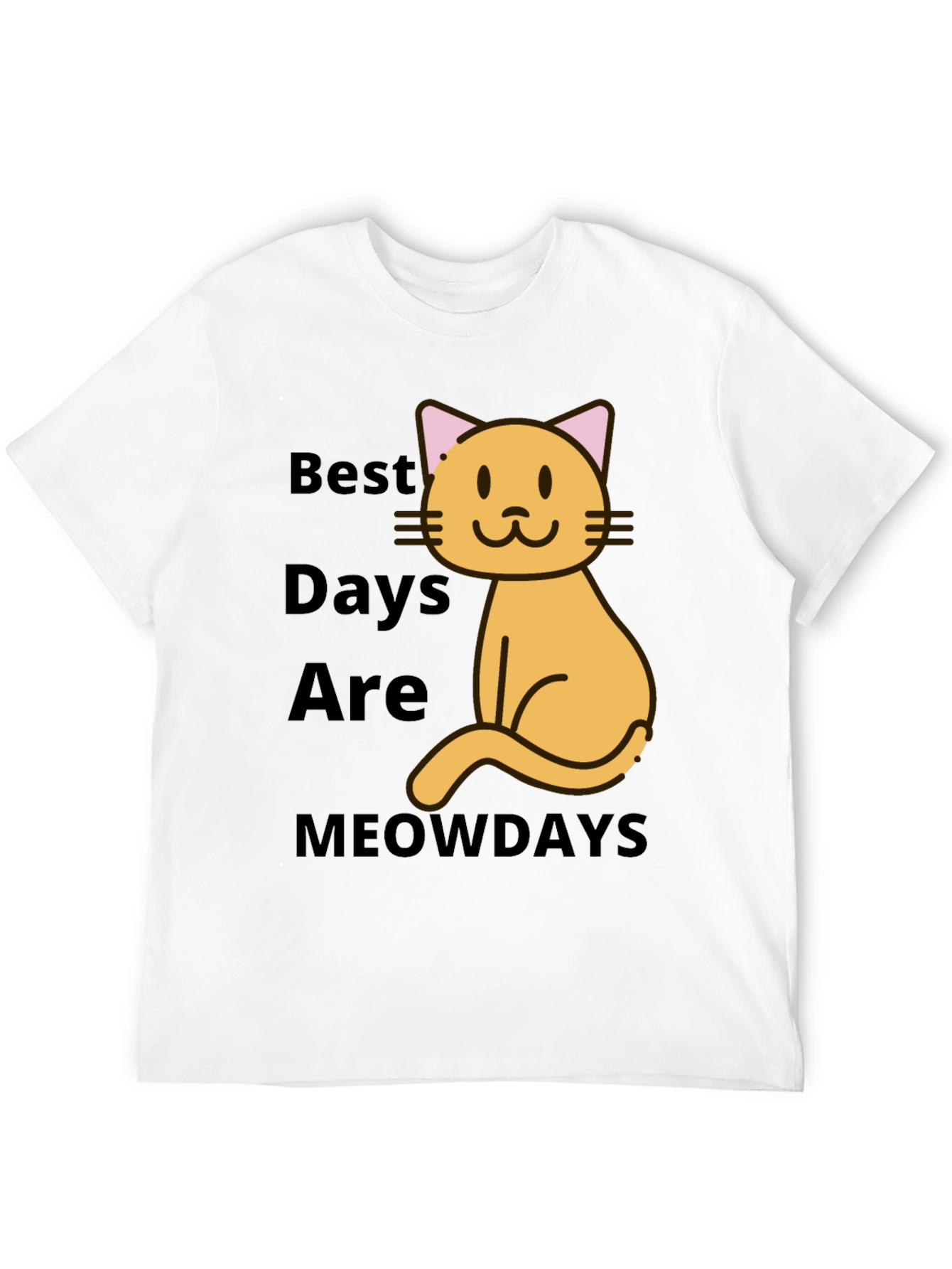 Best Meowdays Graphic T-Shirt - Cat Lover Tee