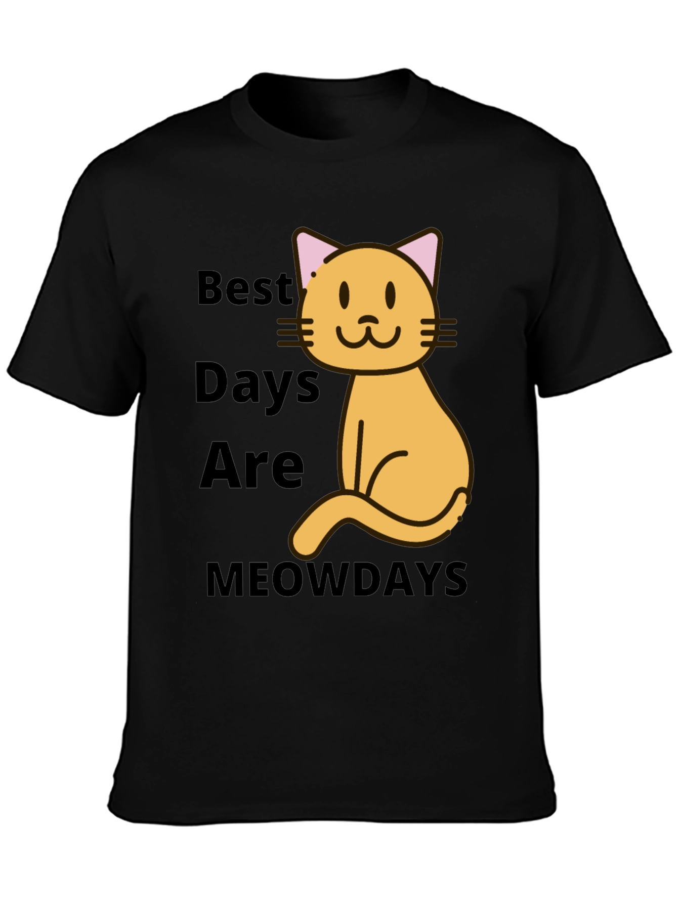 Best Meowdays Graphic T-Shirt - Cat Lover Tee
