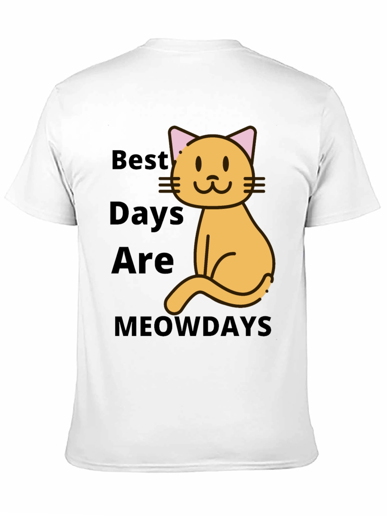 Best Meowdays Graphic T-Shirt - Cat Lover Tee