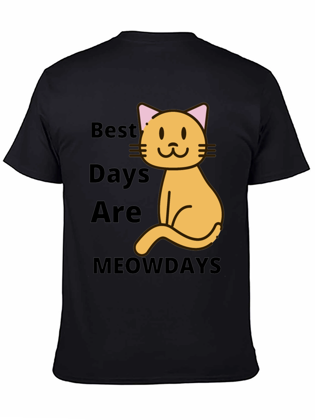 Best Meowdays Graphic T-Shirt - Cat Lover Tee