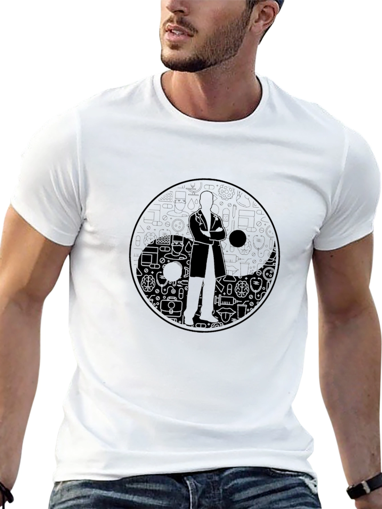 Yin Yang Doctor T-Shirt - Science & Medicine