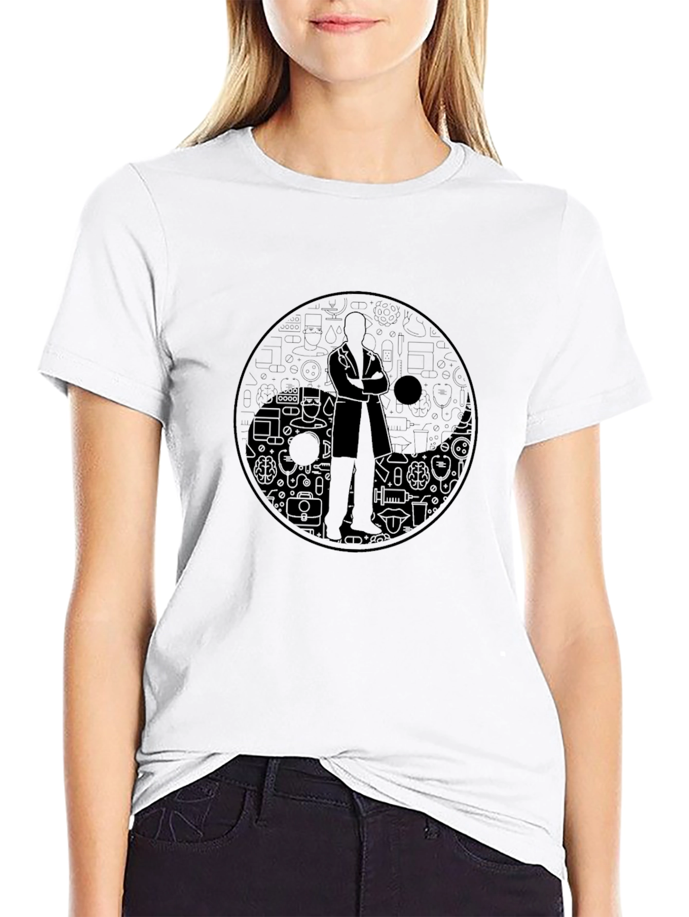 Yin Yang Doctor T-Shirt - Science & Medicine