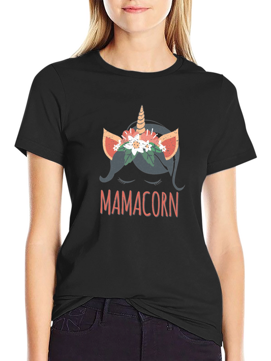 Mamacorn Graphic Tee - Stylish Mom Life Shirt