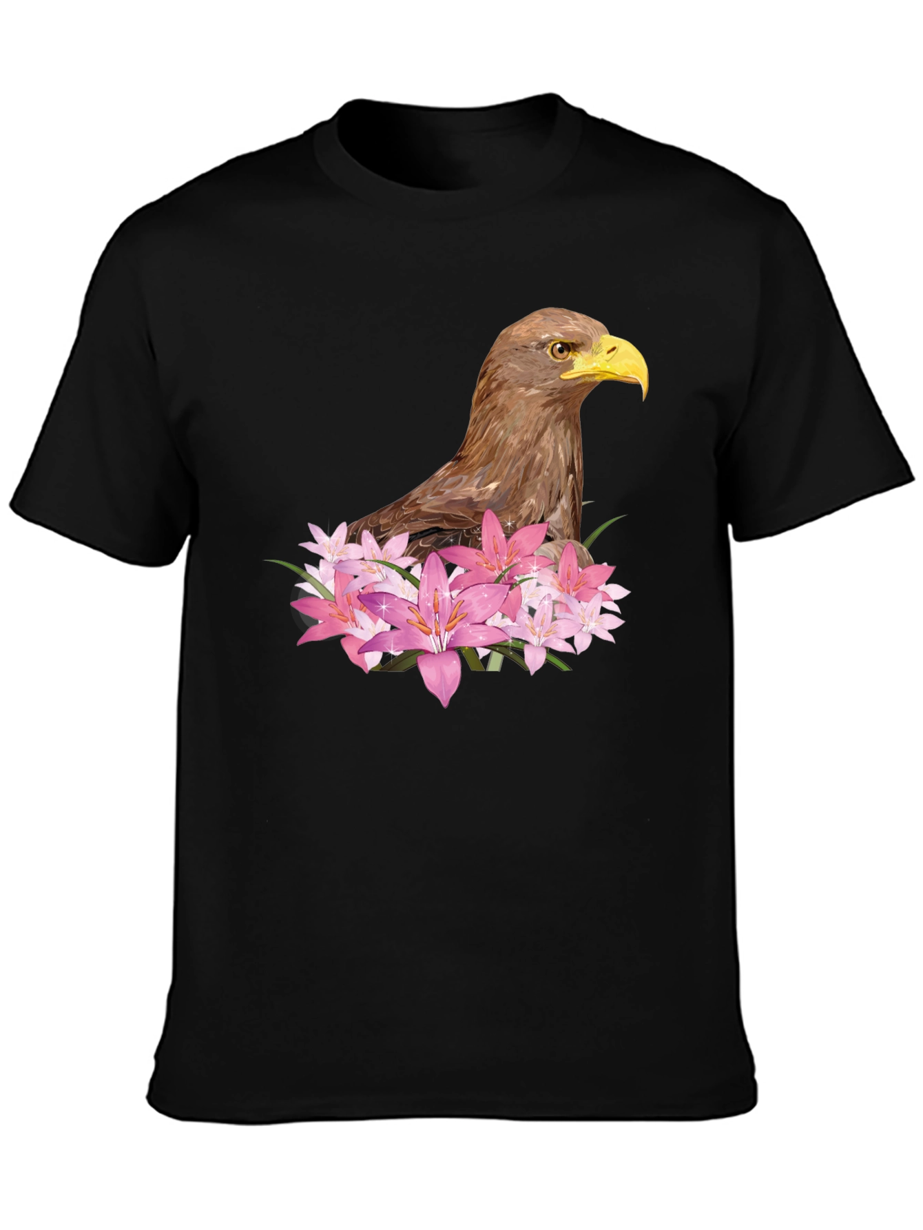 Eagle & Lily Graphic Tee - Mens Black T-Shirt