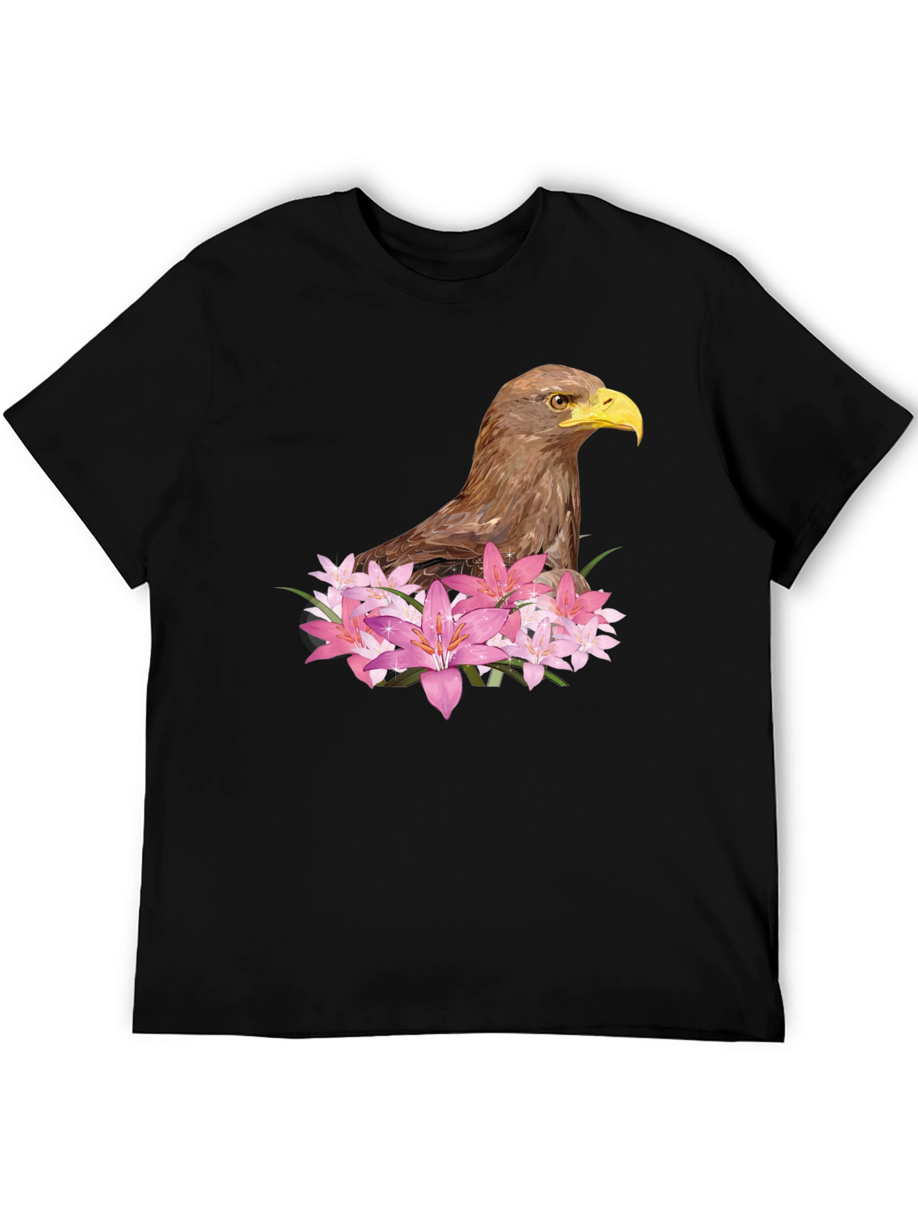 Eagle & Lily Graphic Tee - Mens Black T-Shirt