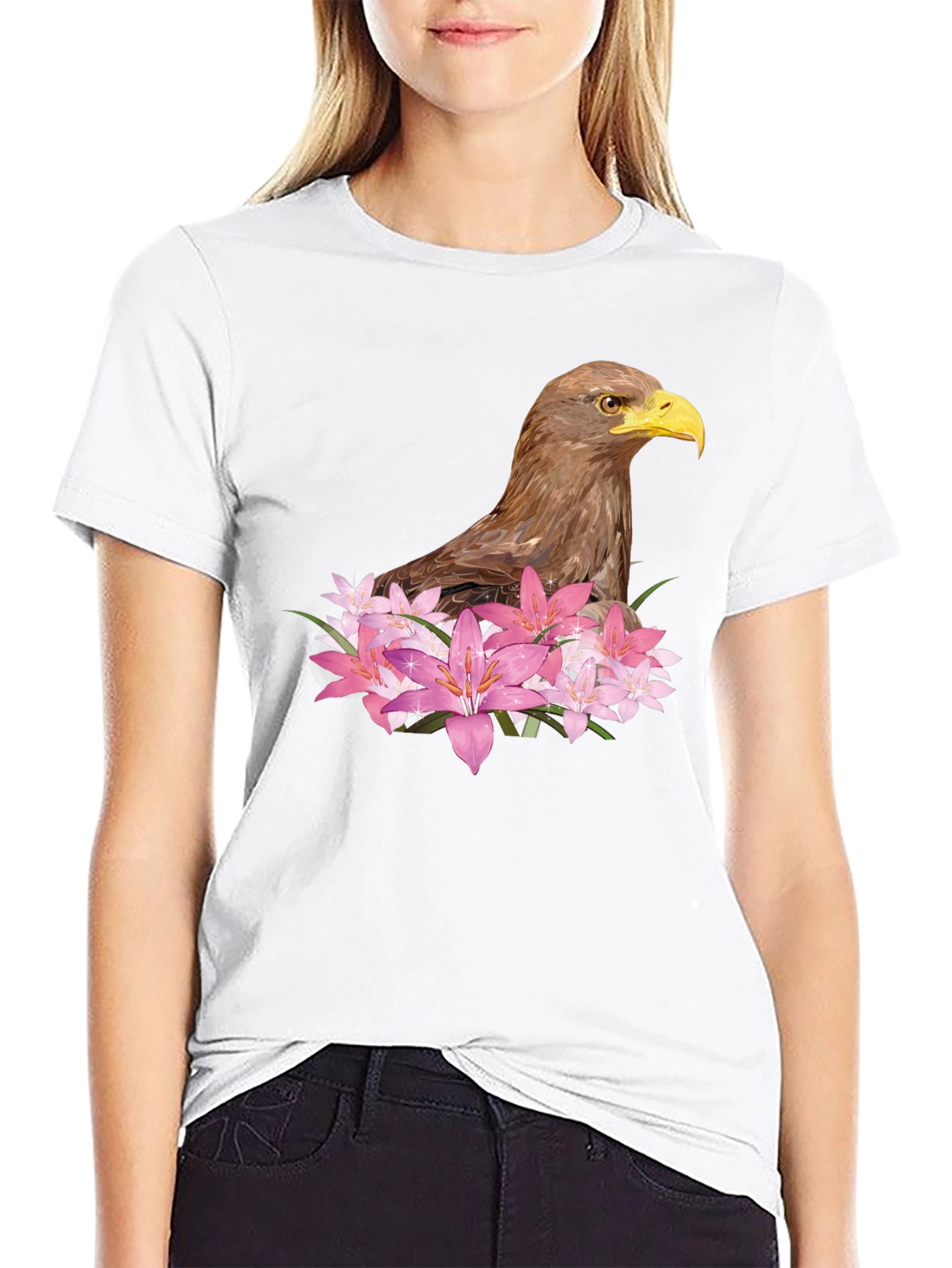 Eagle & Lily Graphic Tee - Mens Black T-Shirt