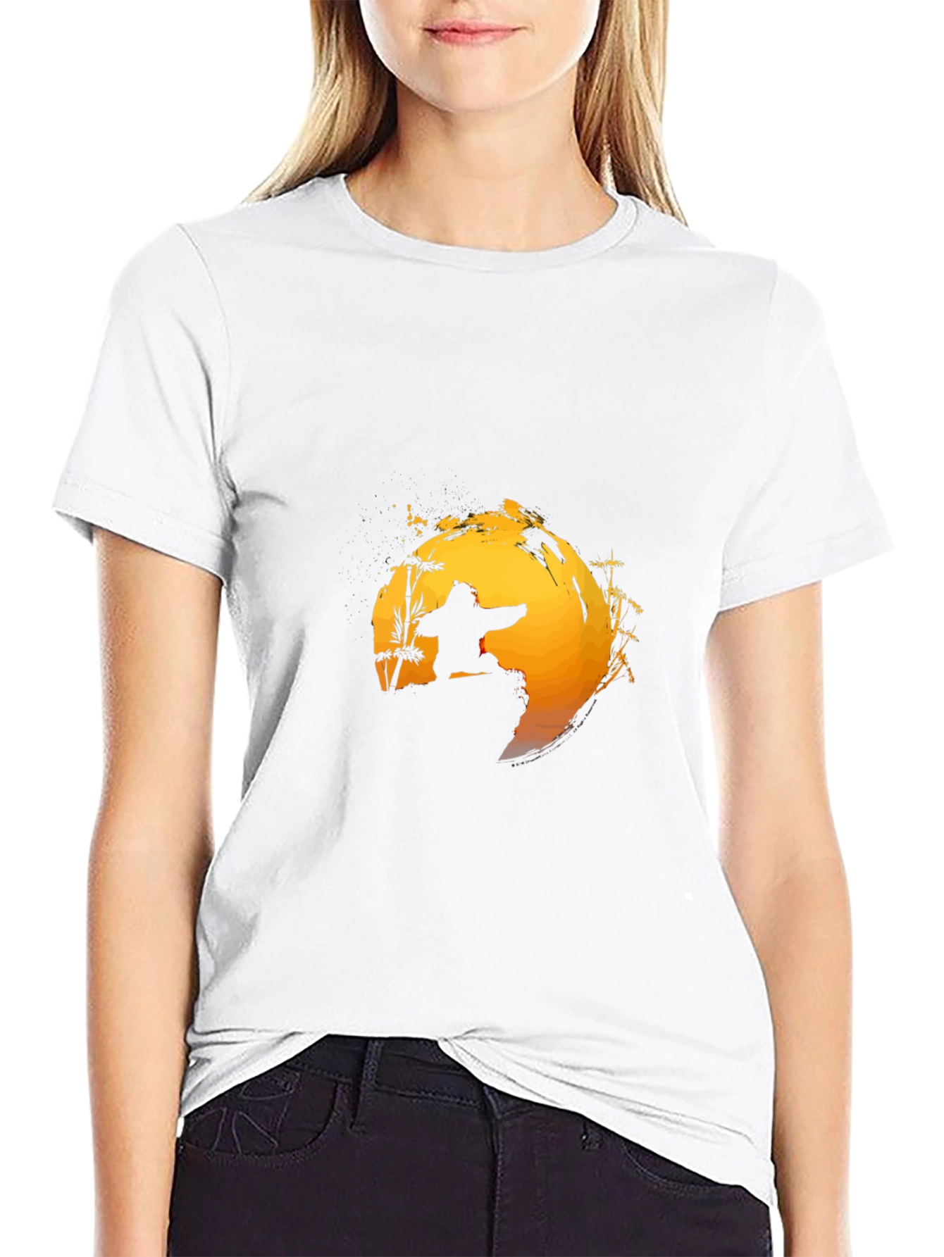 Kung Fu Sunset T-Shirt - Martial Arts Graphic Tee