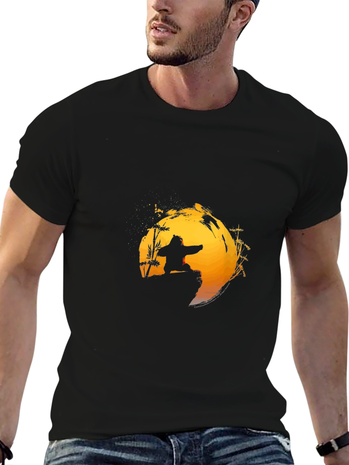 Kung Fu Sunset T-Shirt - Martial Arts Graphic Tee