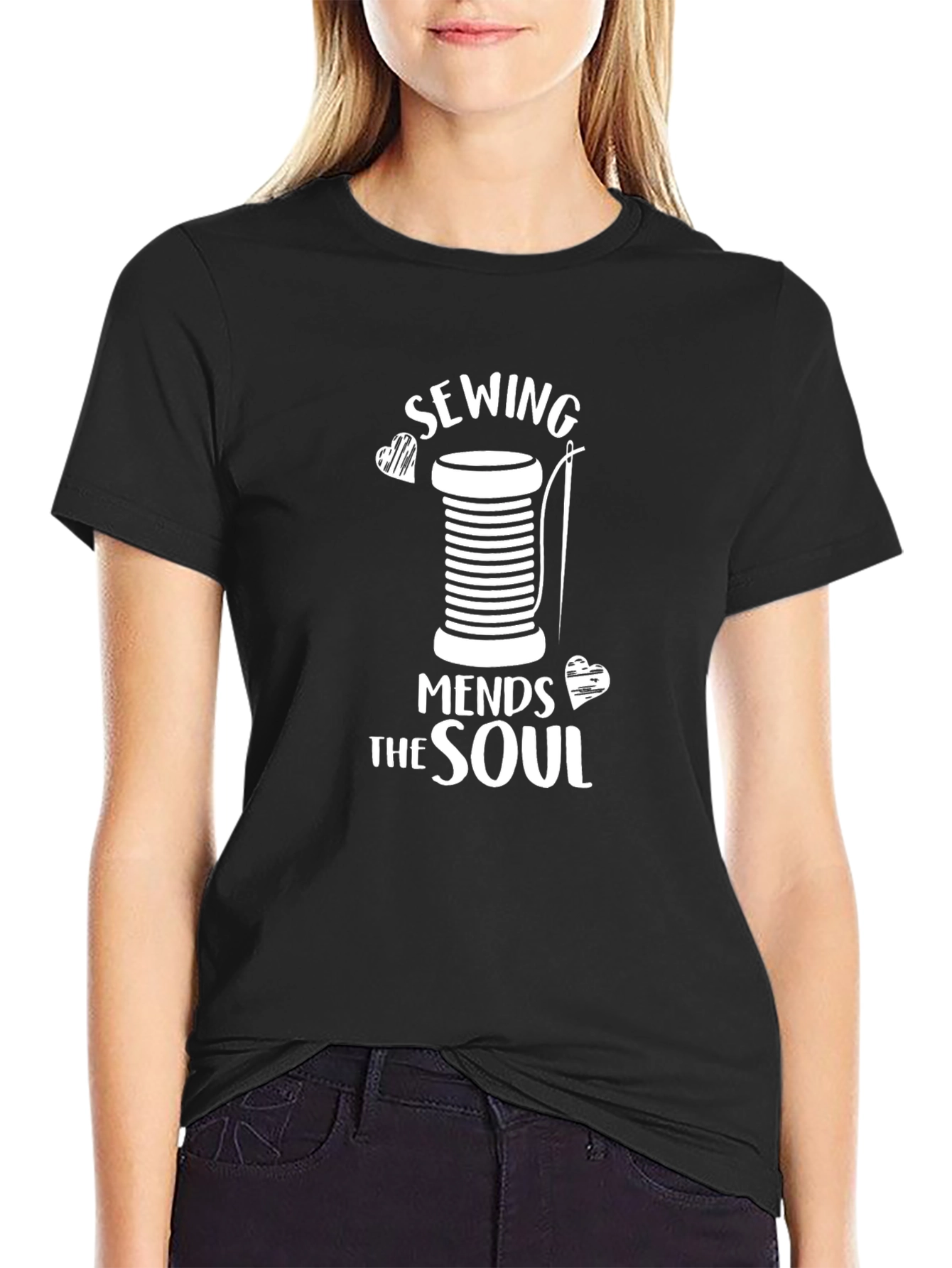 Sewing Mends the Soul Graphic T-Shirt