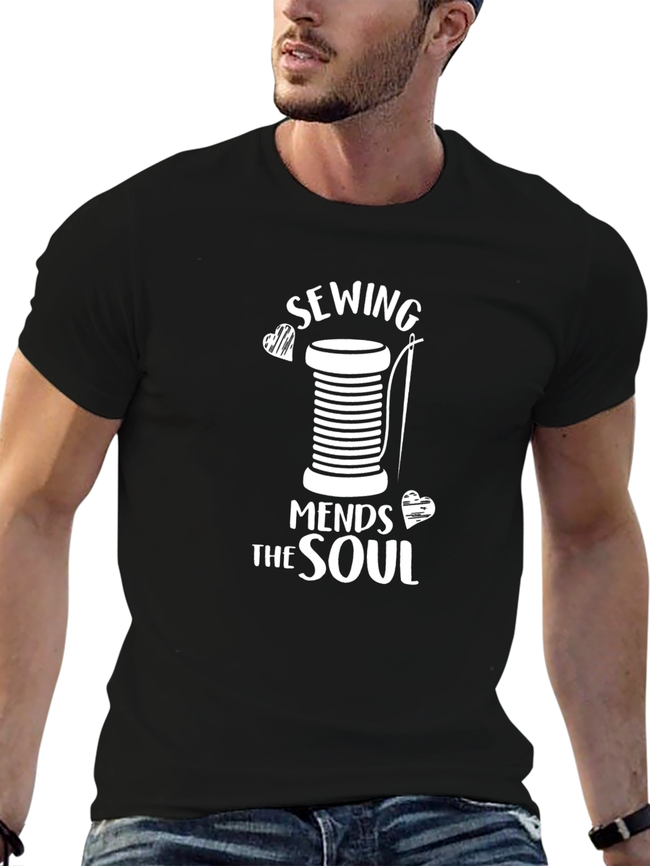 Sewing Mends the Soul Graphic T-Shirt