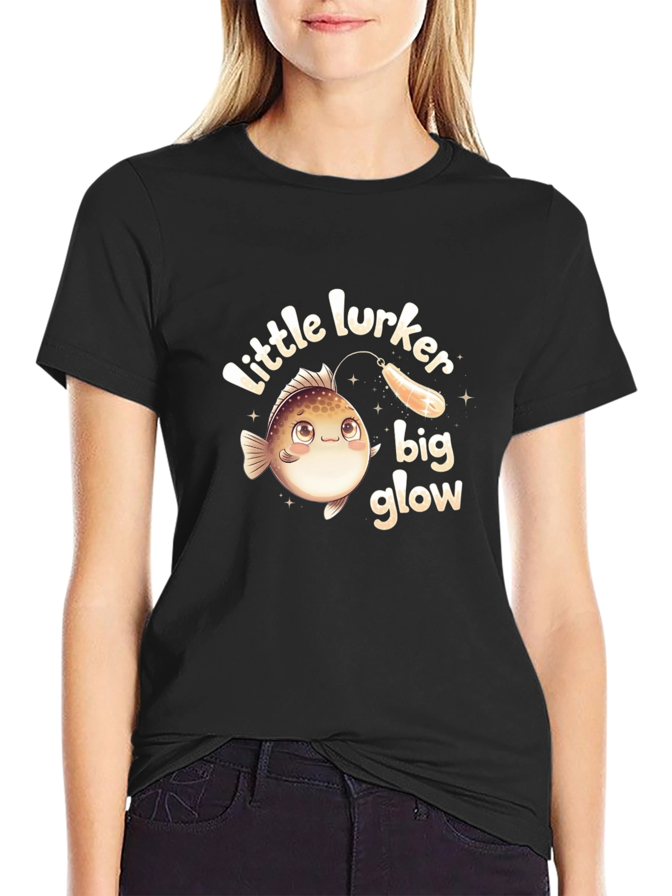 Little Lurker Big Glow Angler Fish T-Shirt