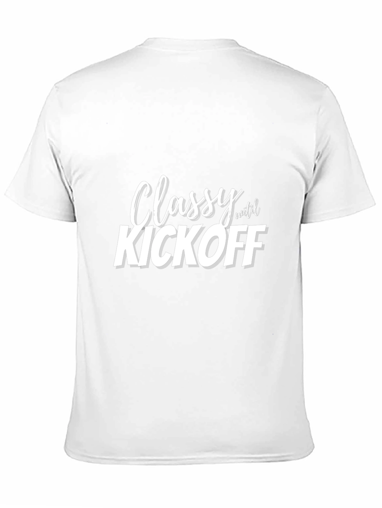 Classy Until Kickoff Black Graphic Tee