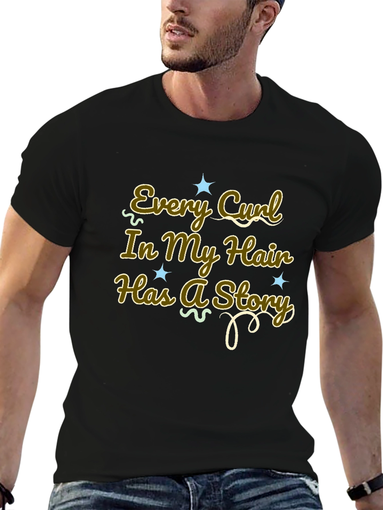 Every Curl Has a Story Graphic Tee